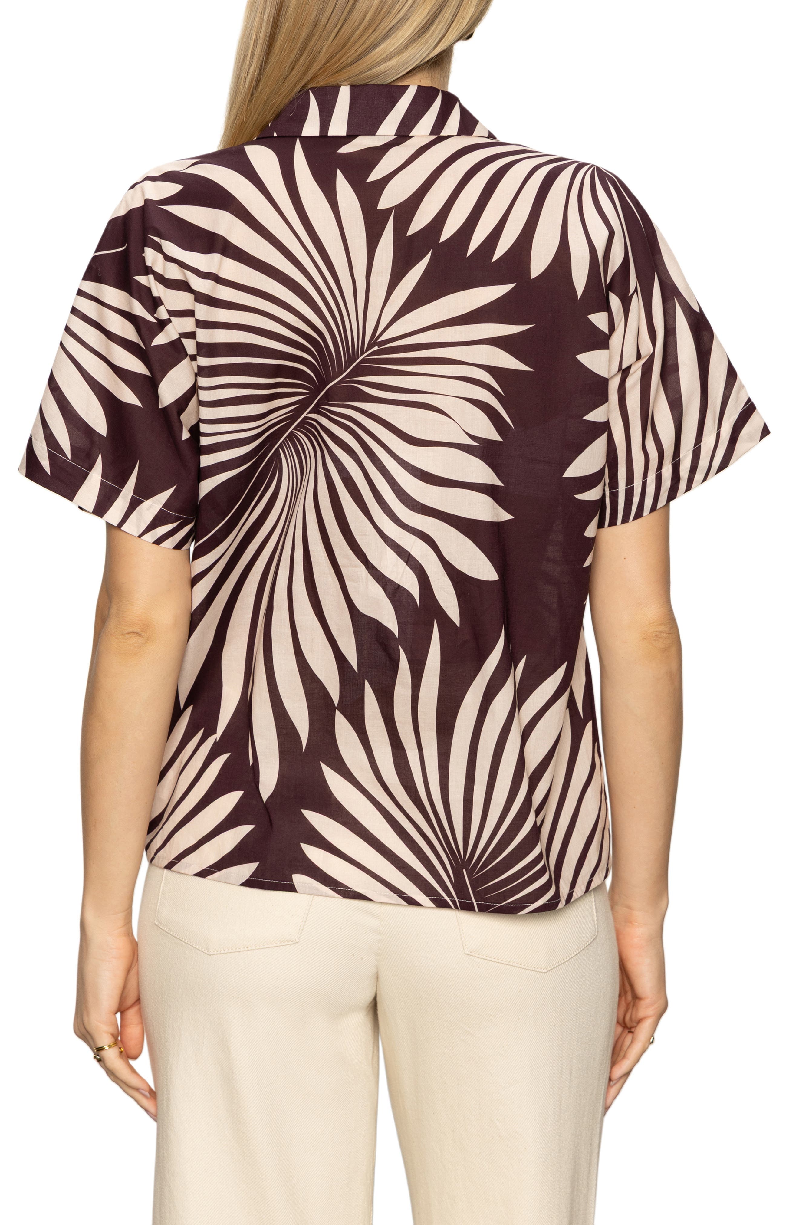 Sanc Souvenir Fron Print Cotton Camp Shirt - image 2
