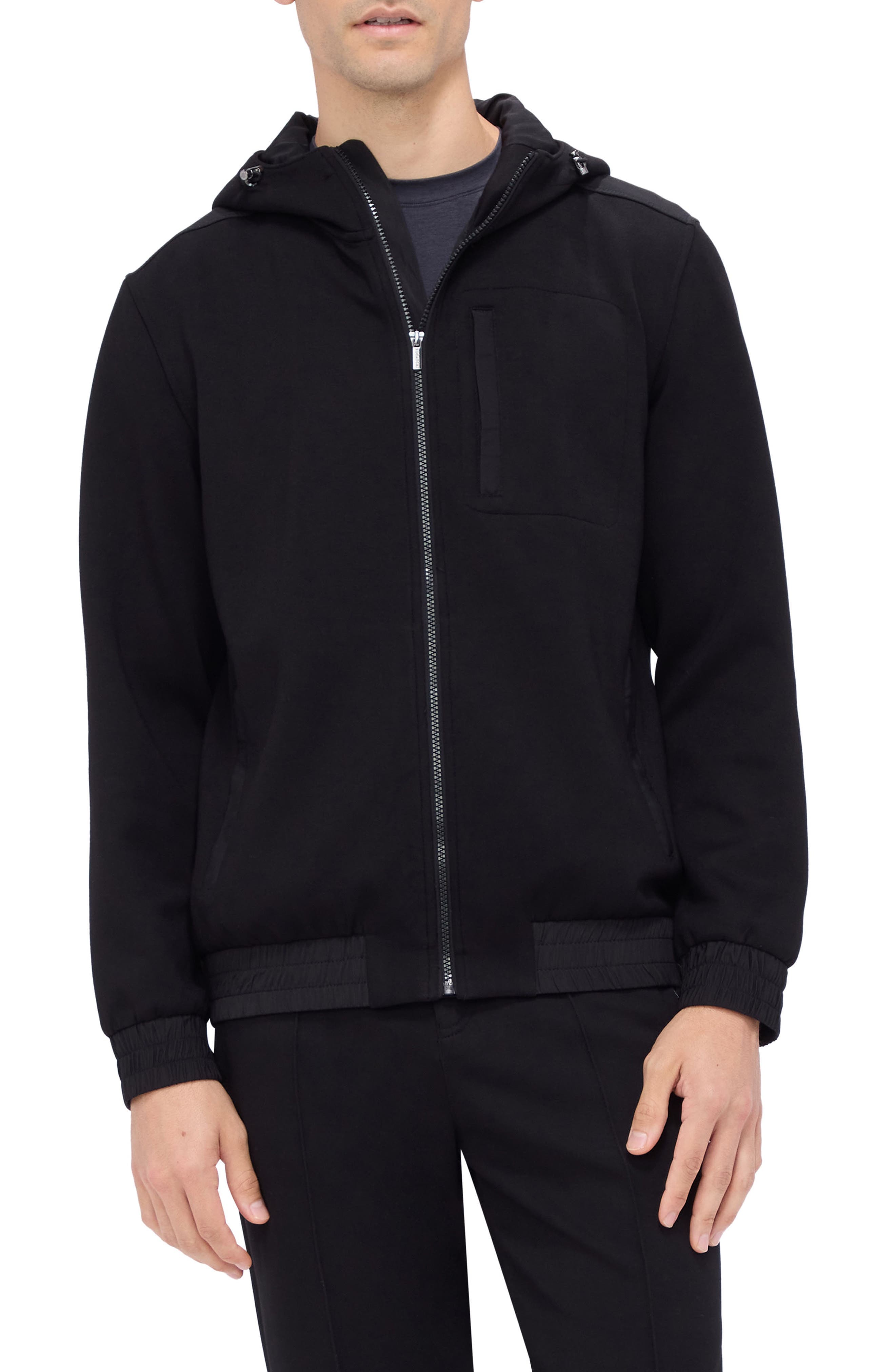 Hooded Long Sleeve Knit Top - image 1