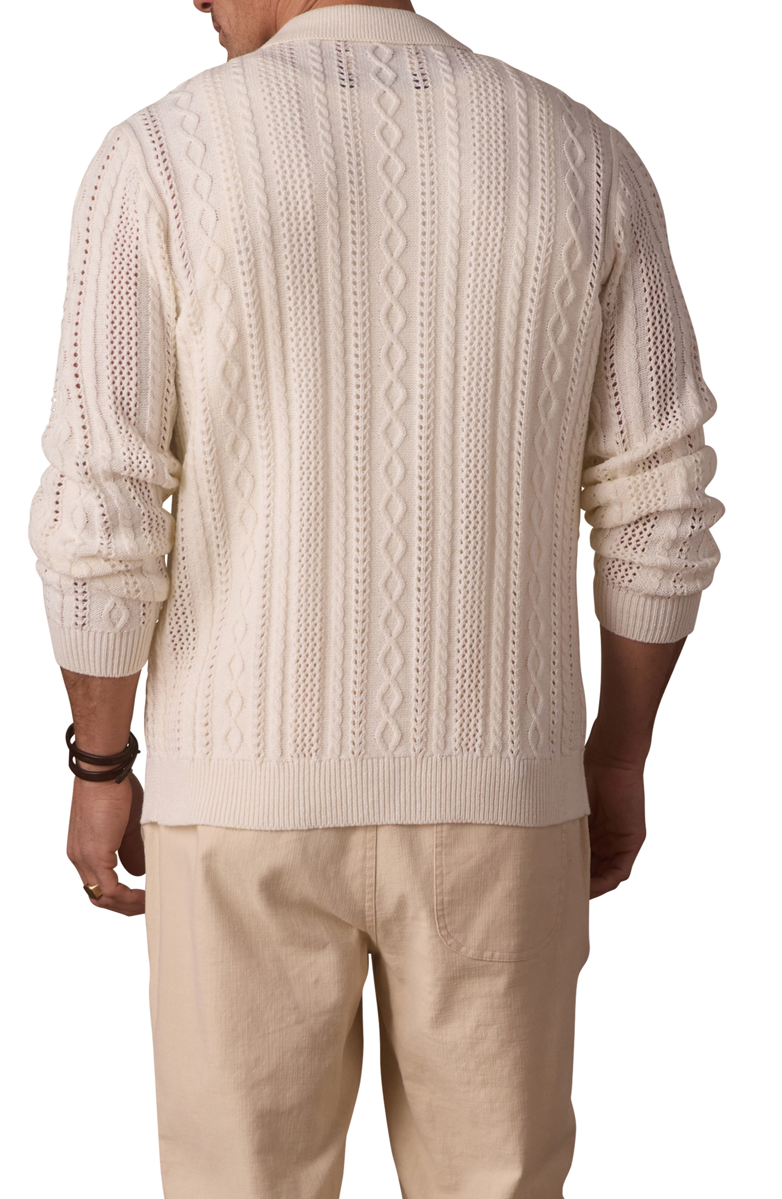 Cable Stitch Zip Front Cardigan - image 2