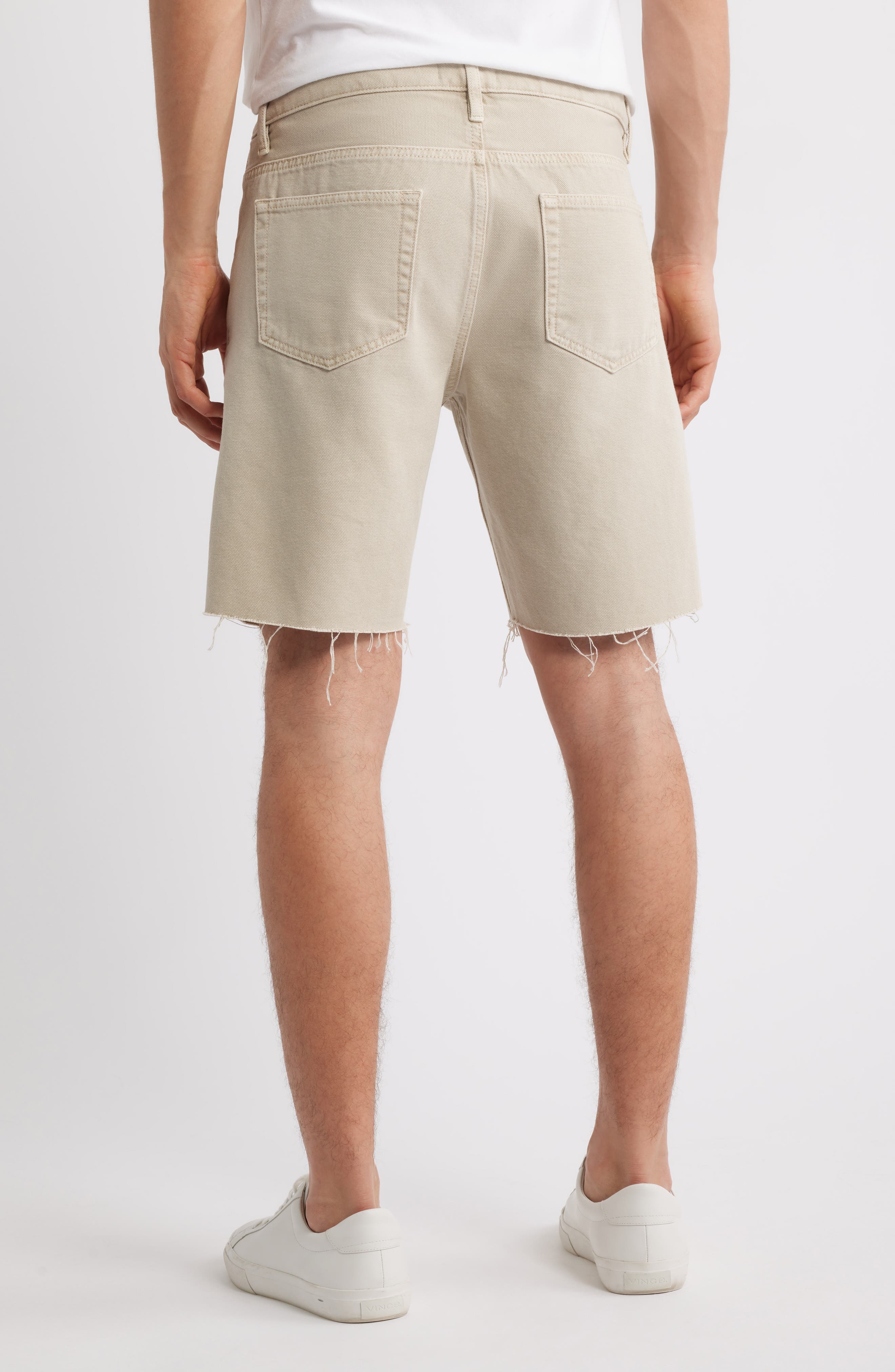 Raw Hem Relaxed Denim Shorts - image 2