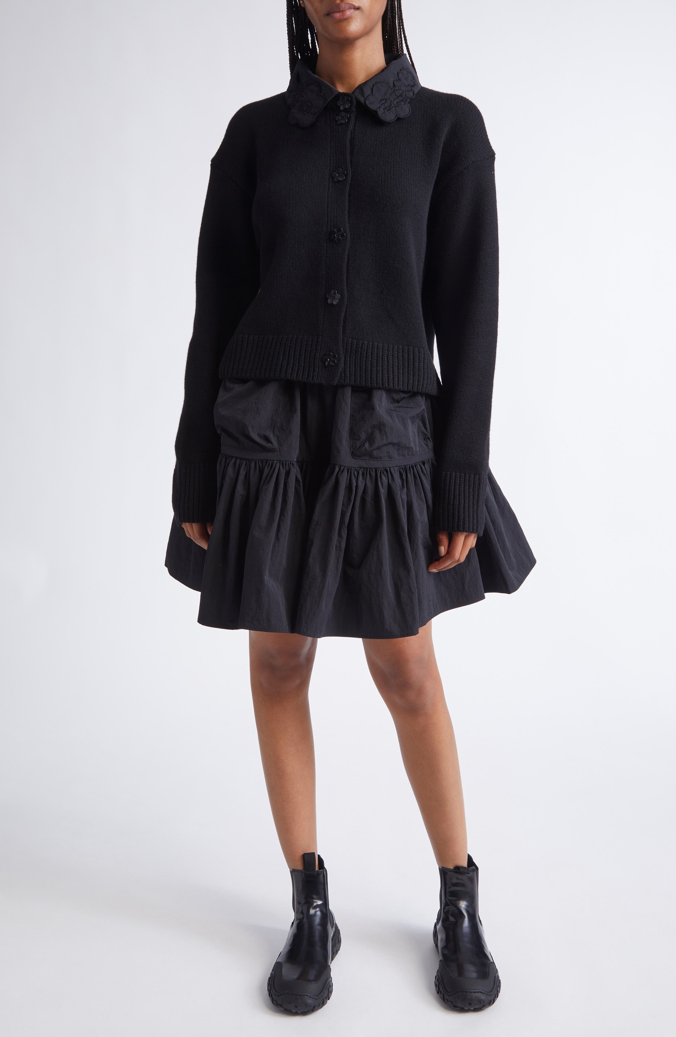 Bibi Recycled Cashmere & Wool Cardigan - image 2
