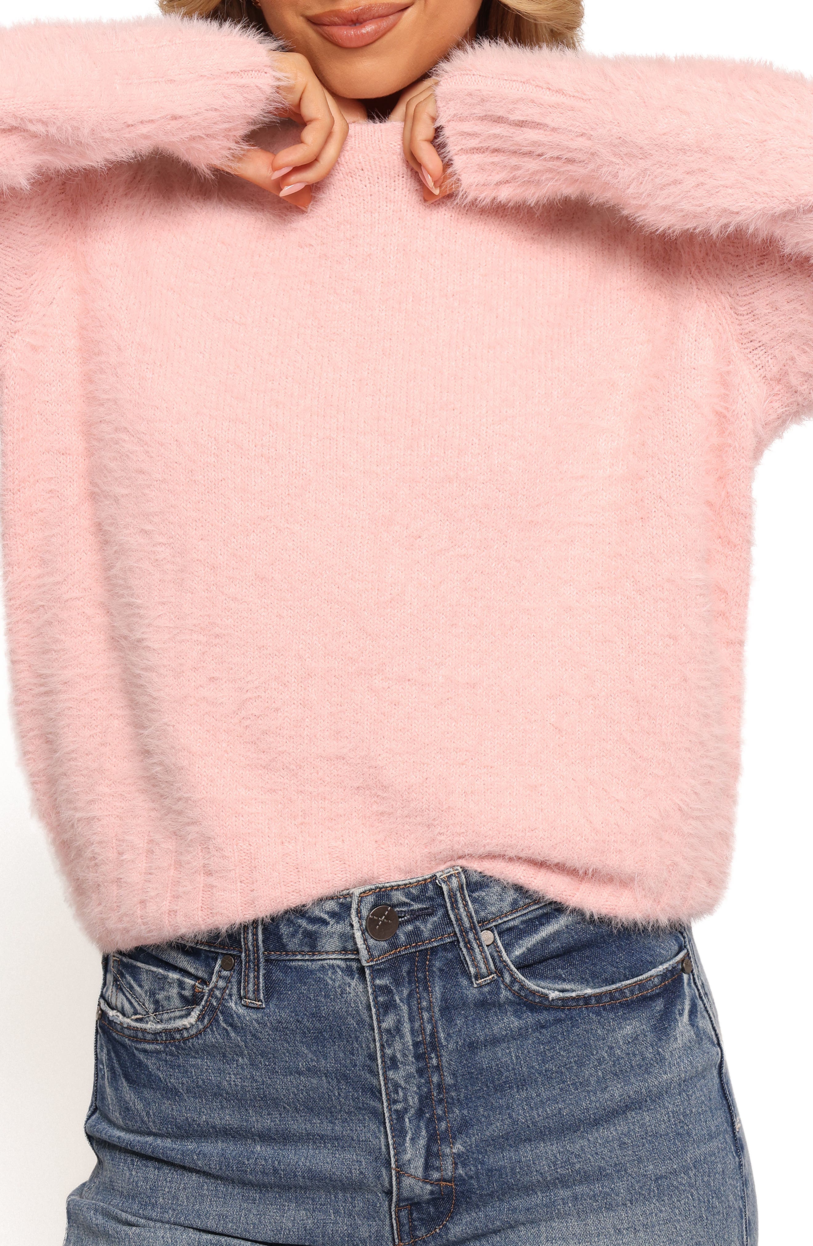 Aspra Fuzzy Crewneck Sweater - image 1