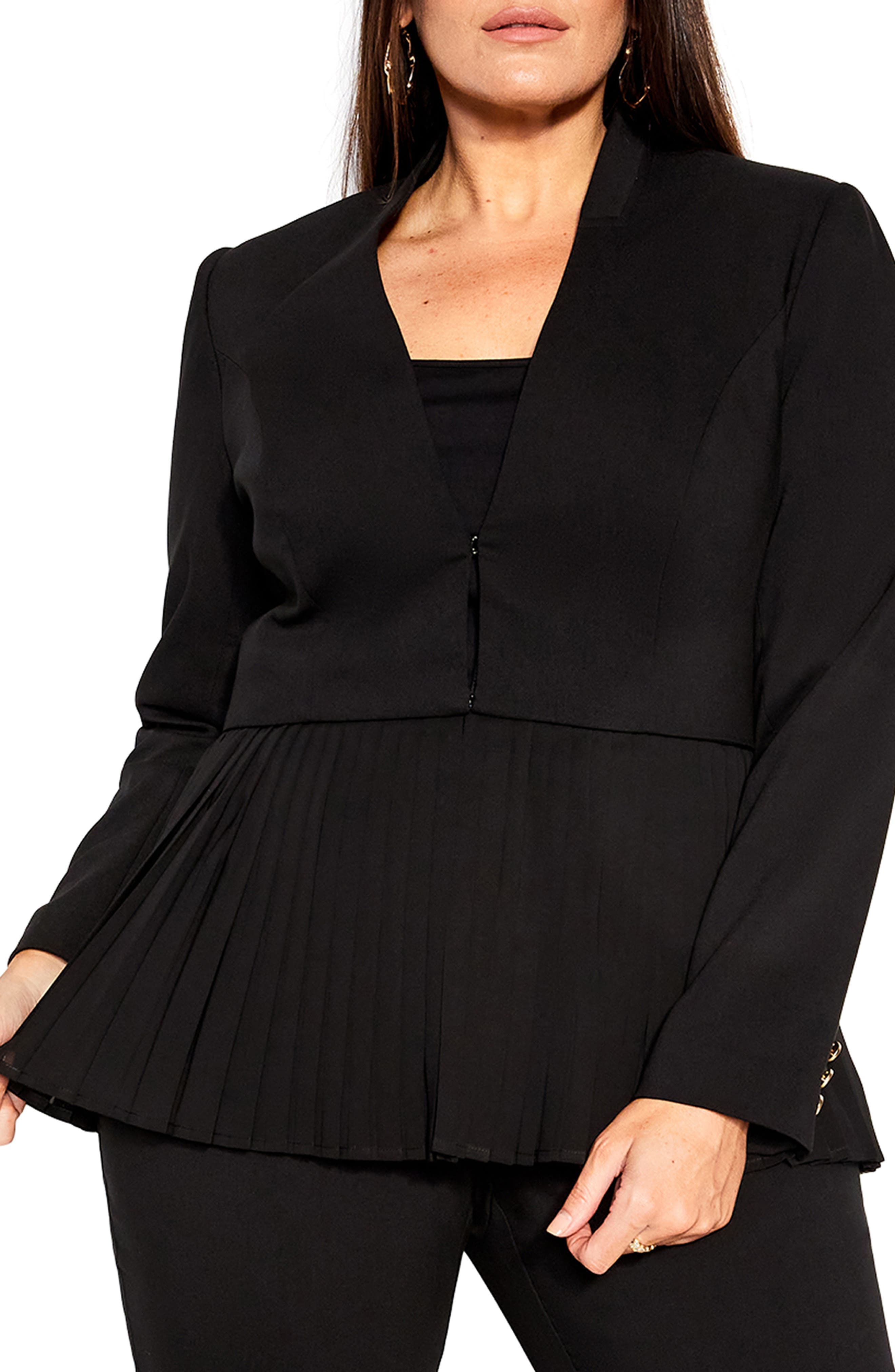 Holly Removable Pleated Hem Jacket - image 1
