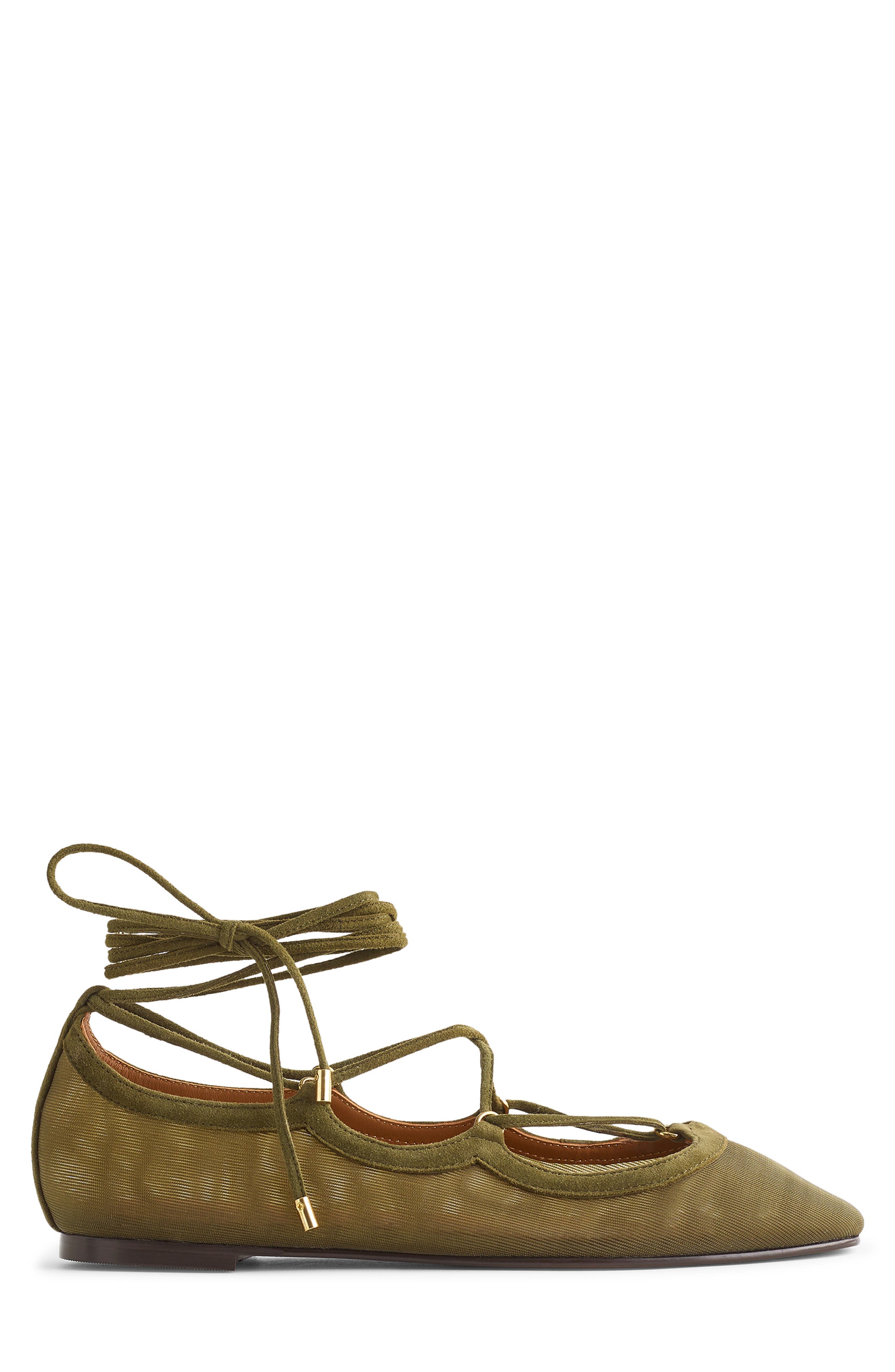 The Greta Lace-Up Ballet Flat