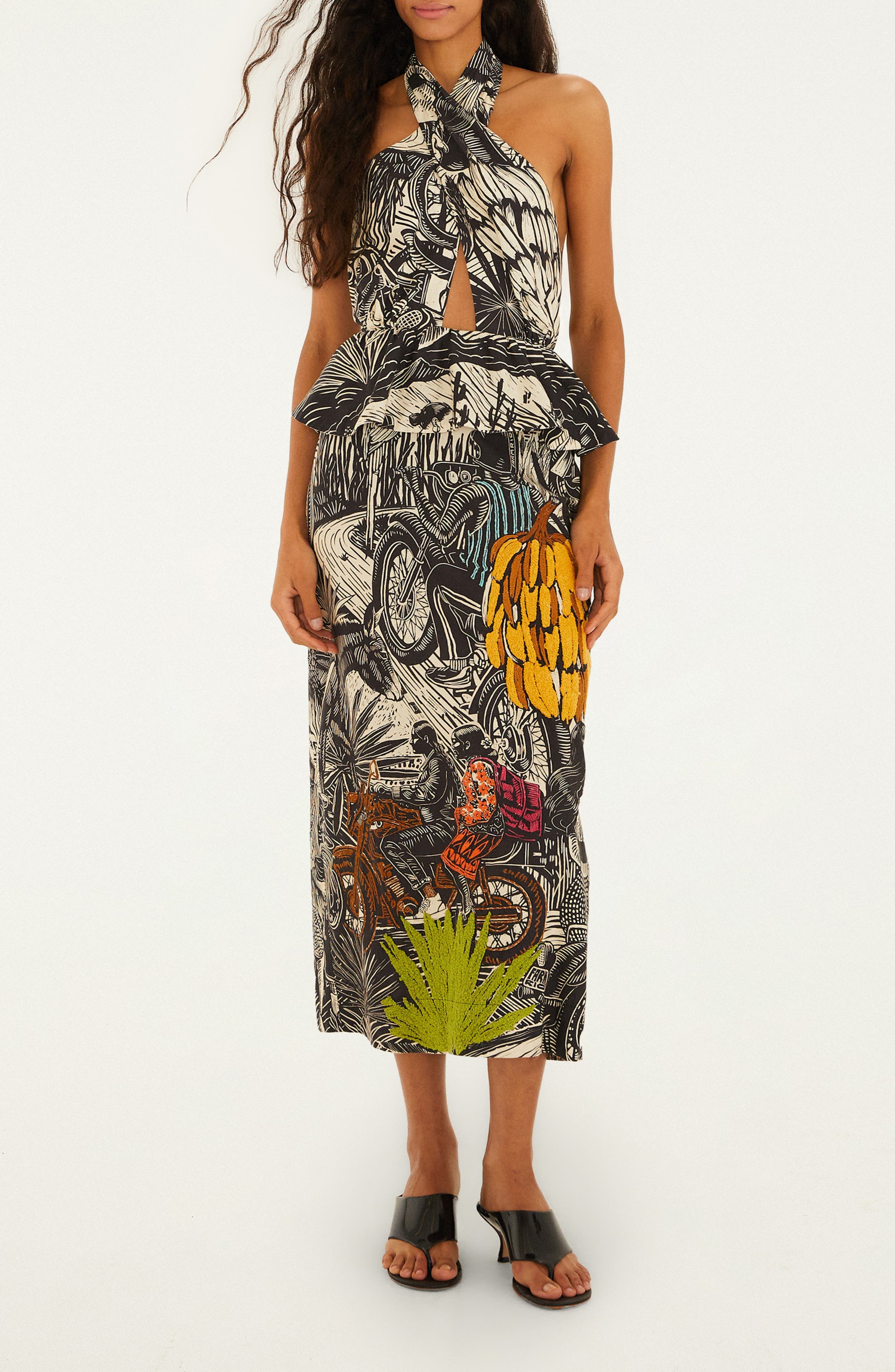 Ruta Embroidered Maxi Dress - image 1