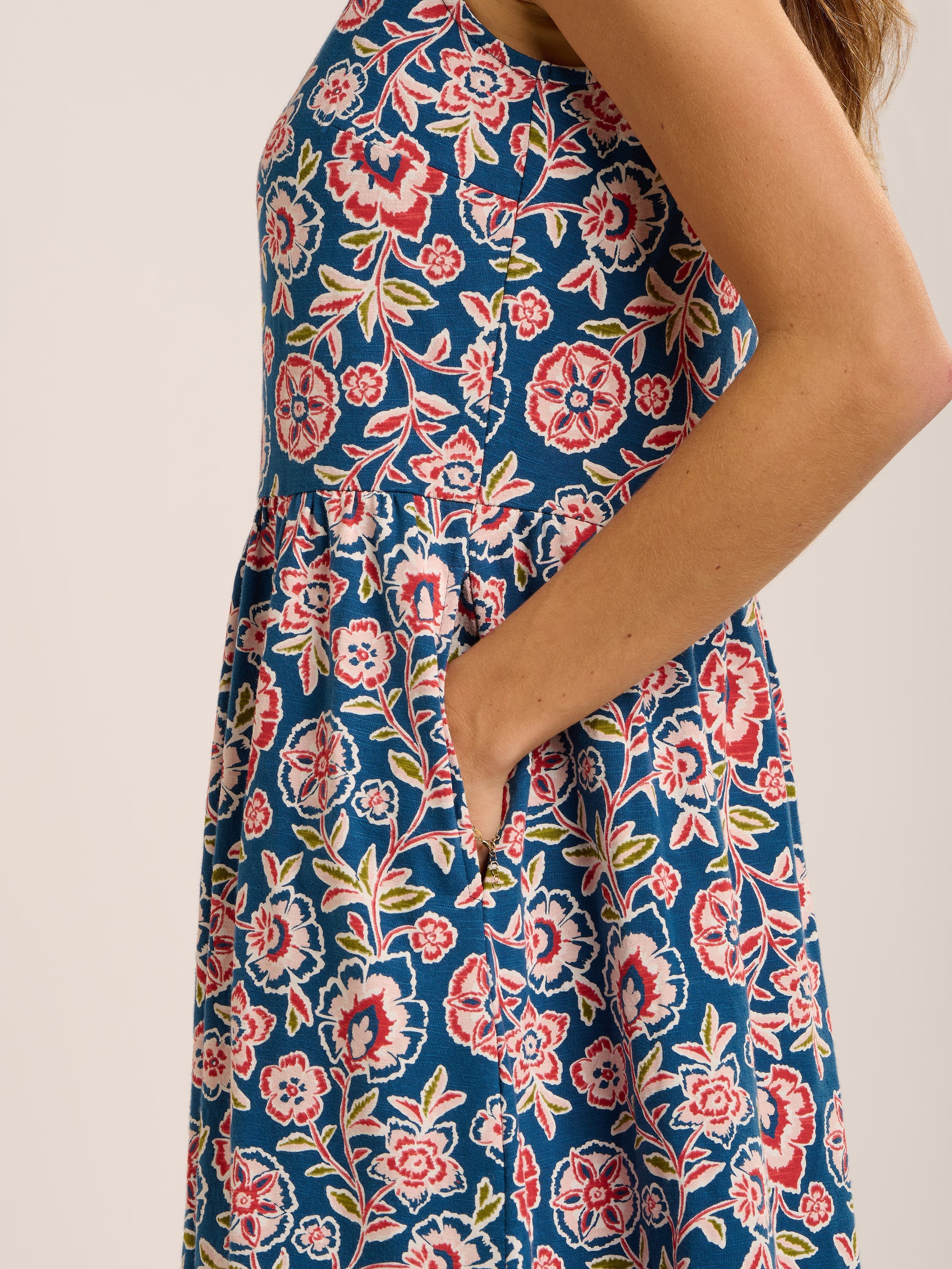 Mary Bloom Fit-and-Flare  Dress - image 2