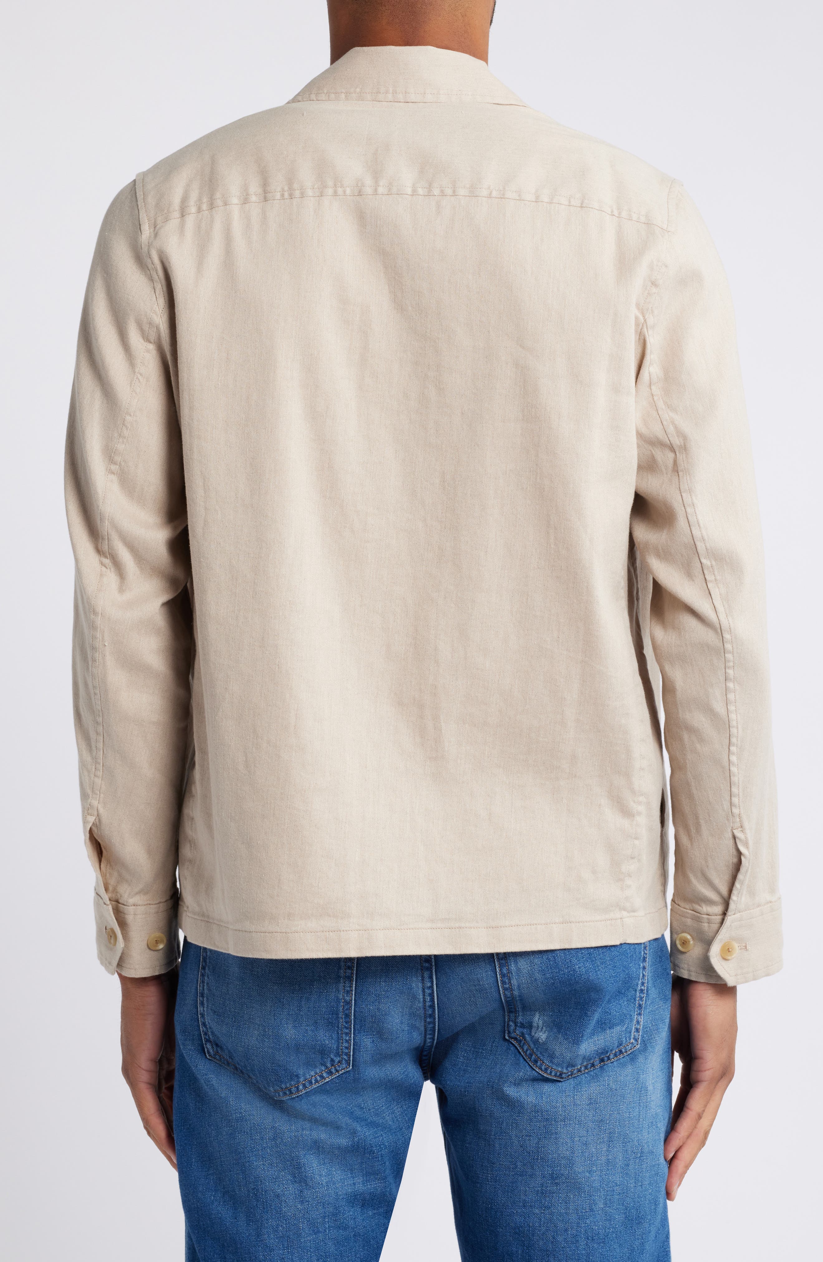 Movement Flex Linen & Cotton Button-Up Shirt Jacket - image 2