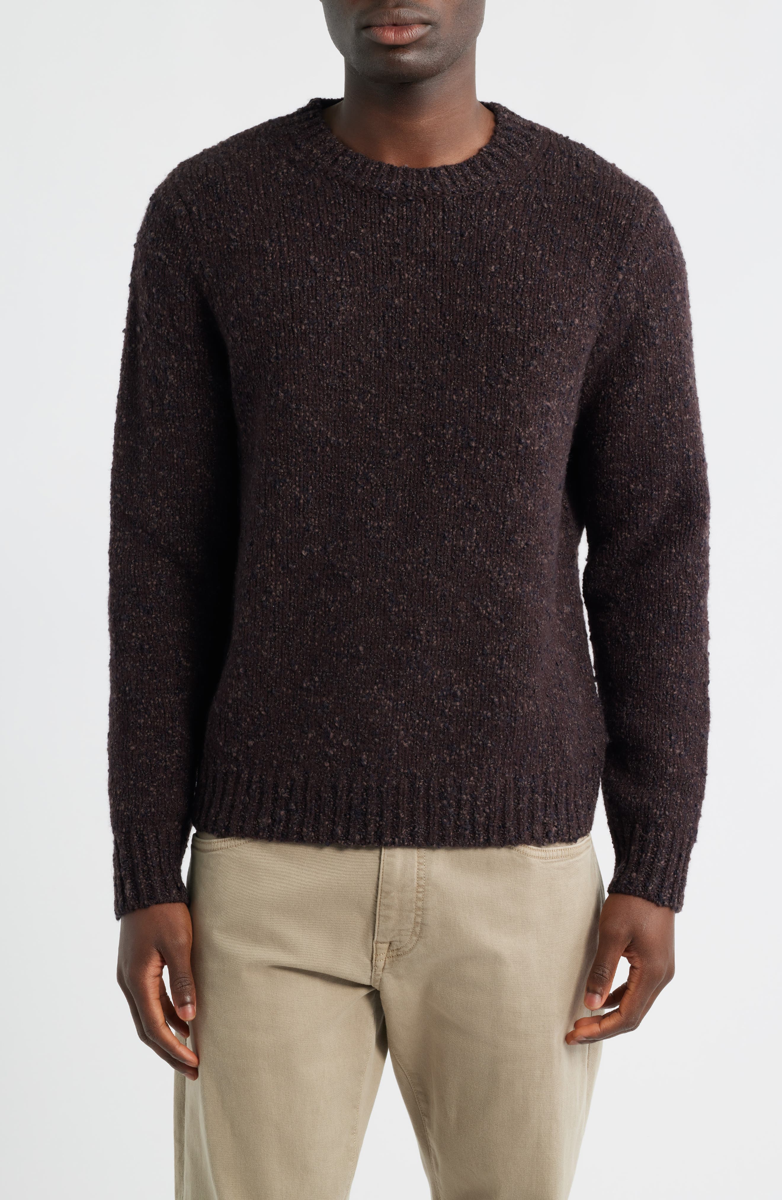 Italian Merino Wool Blend Crewneck Sweater - image 1