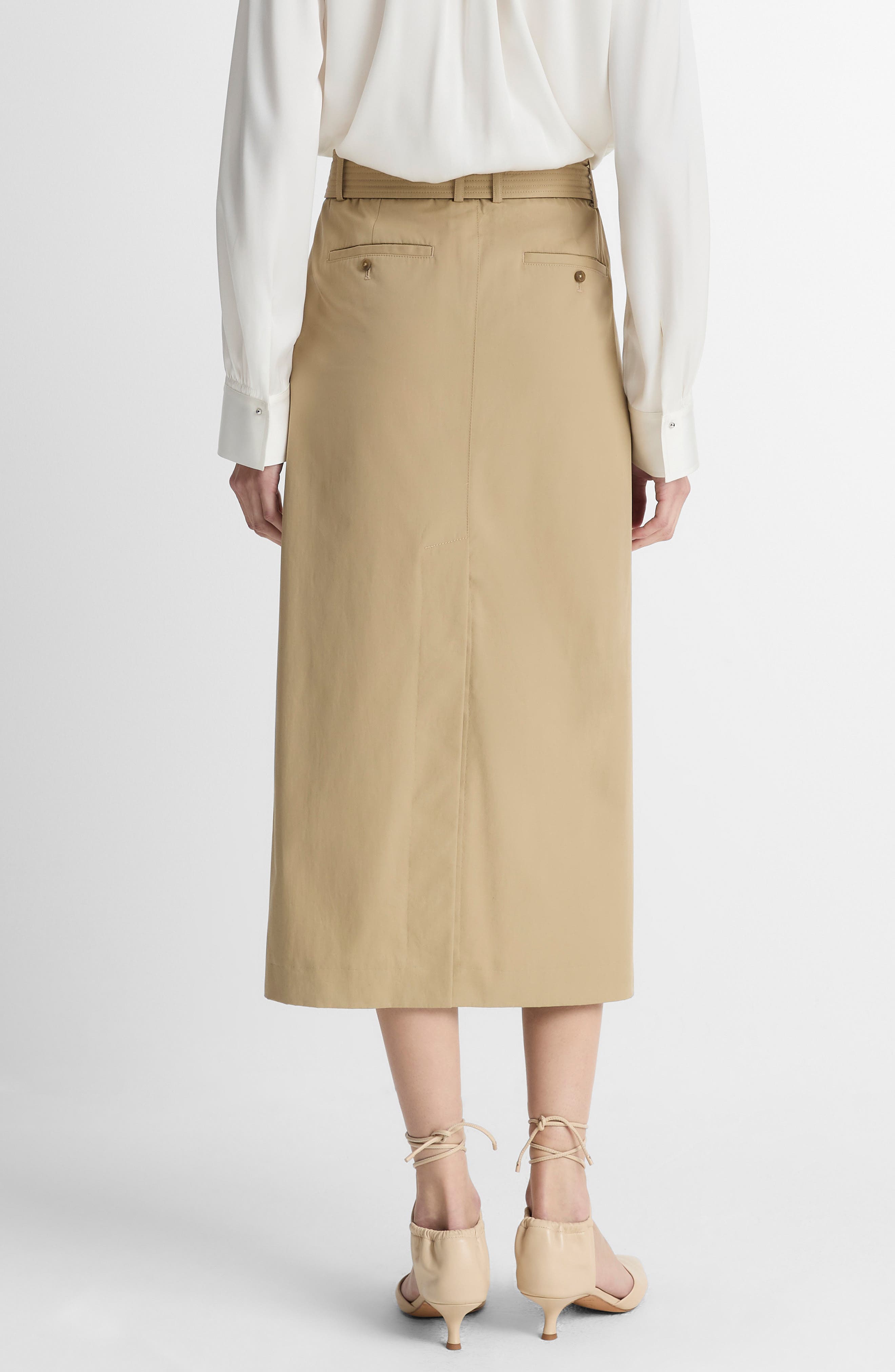 Belted Midi Pencil Skirt - image 2