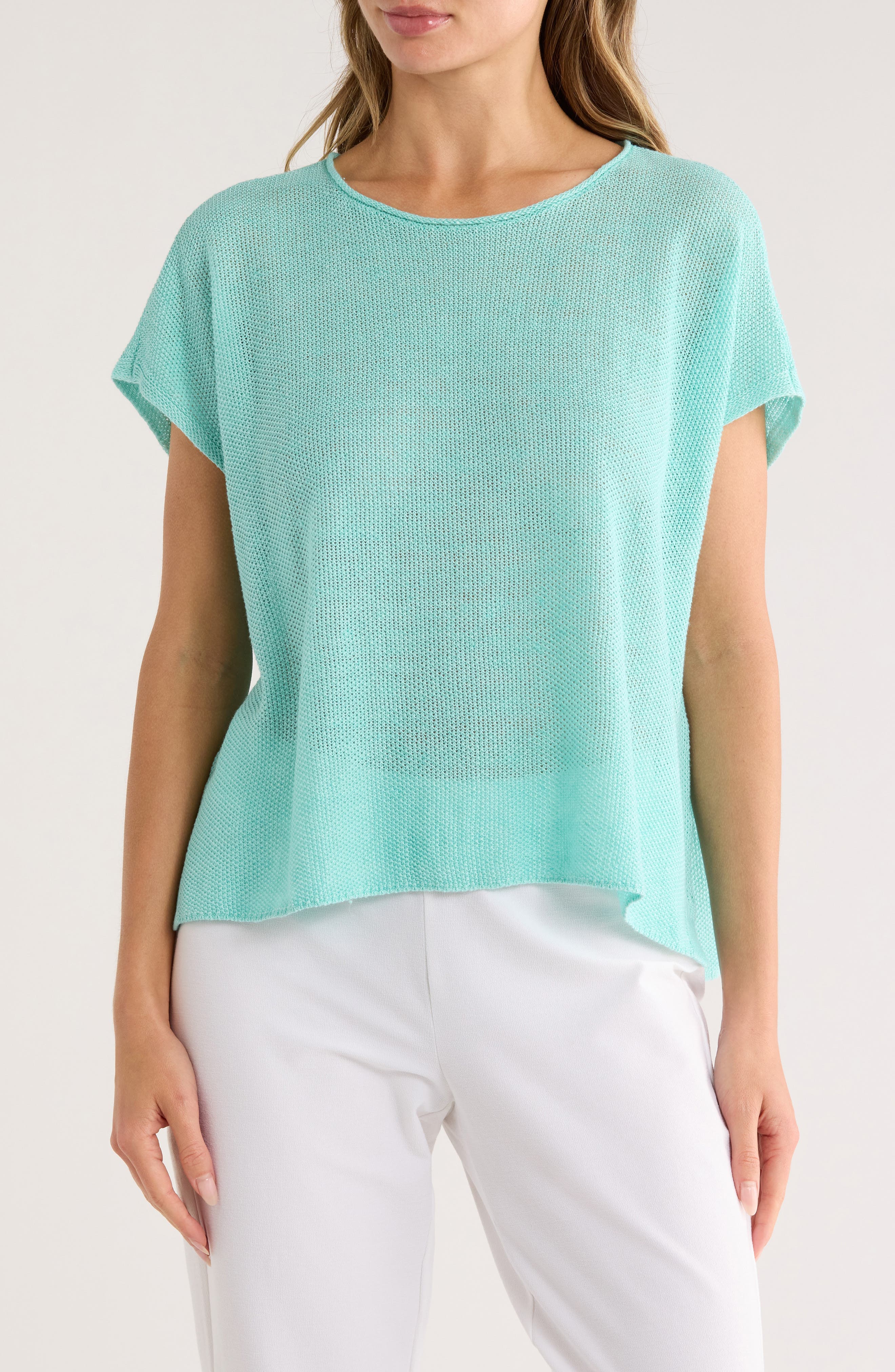 Dolman Sleeve Organic Linen Top - image 1