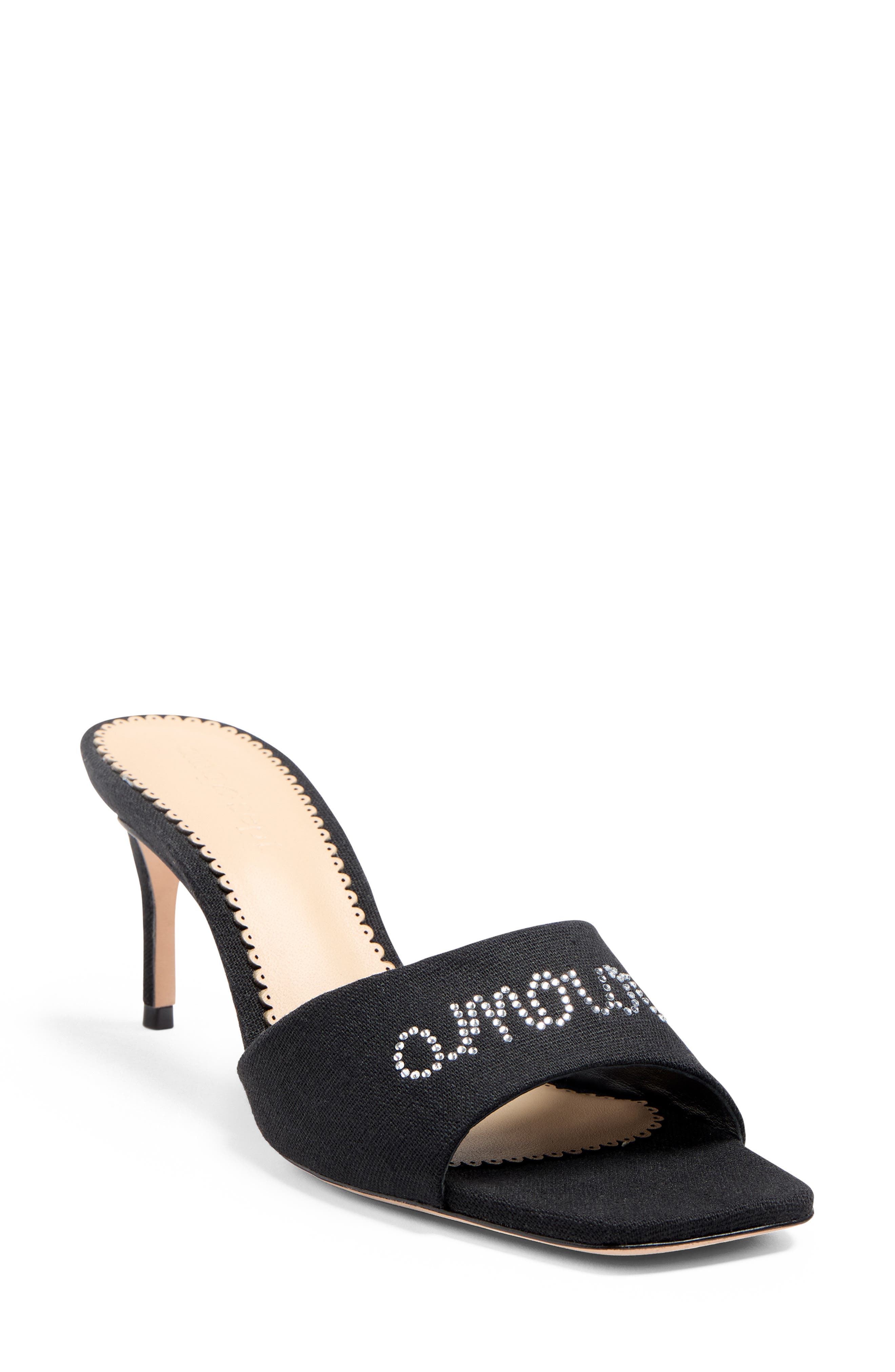 June Heatset Crystal Slide Sandal - image 1