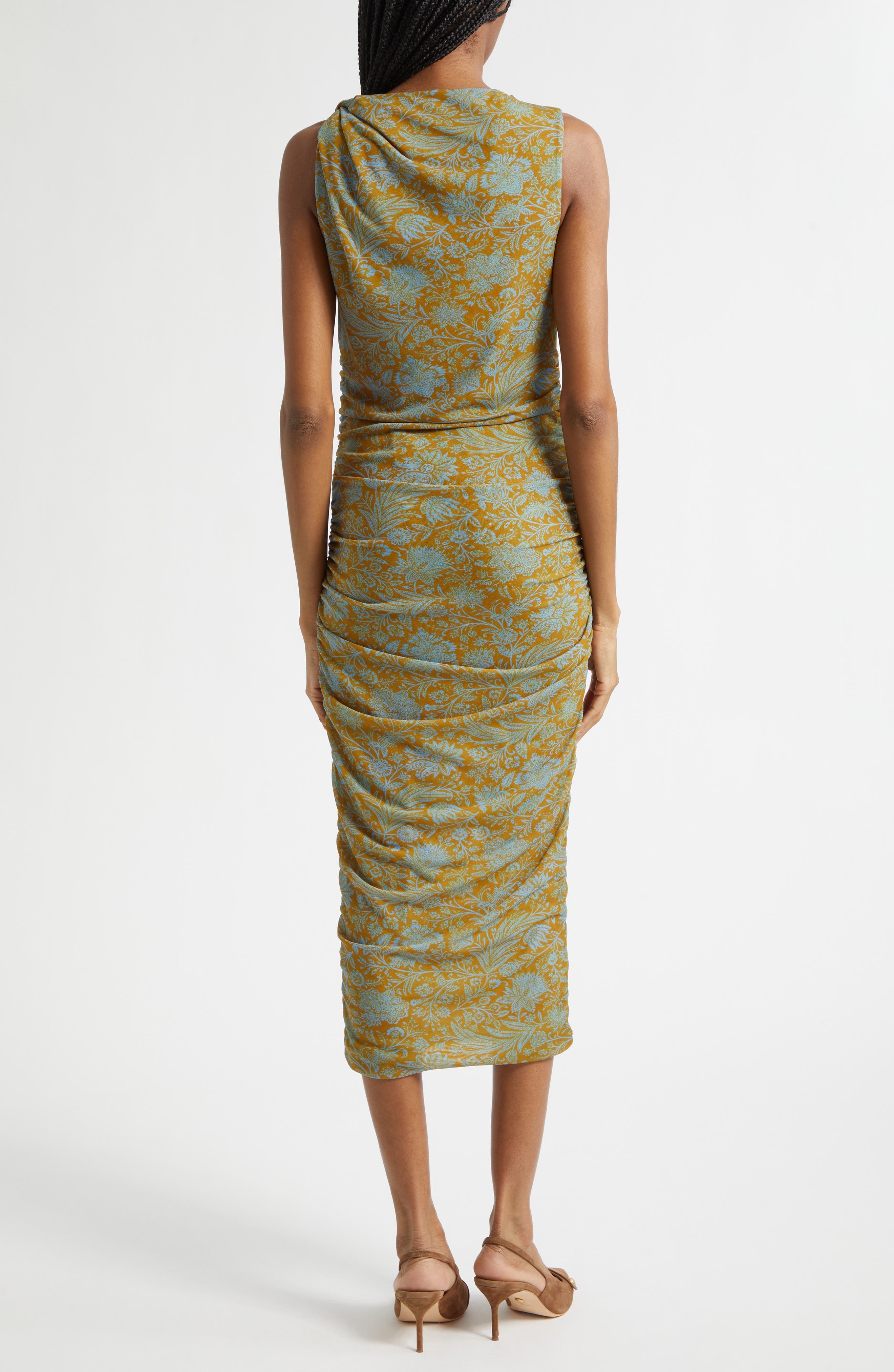 Otessa Floral Print Sleeveless Dress - image 2