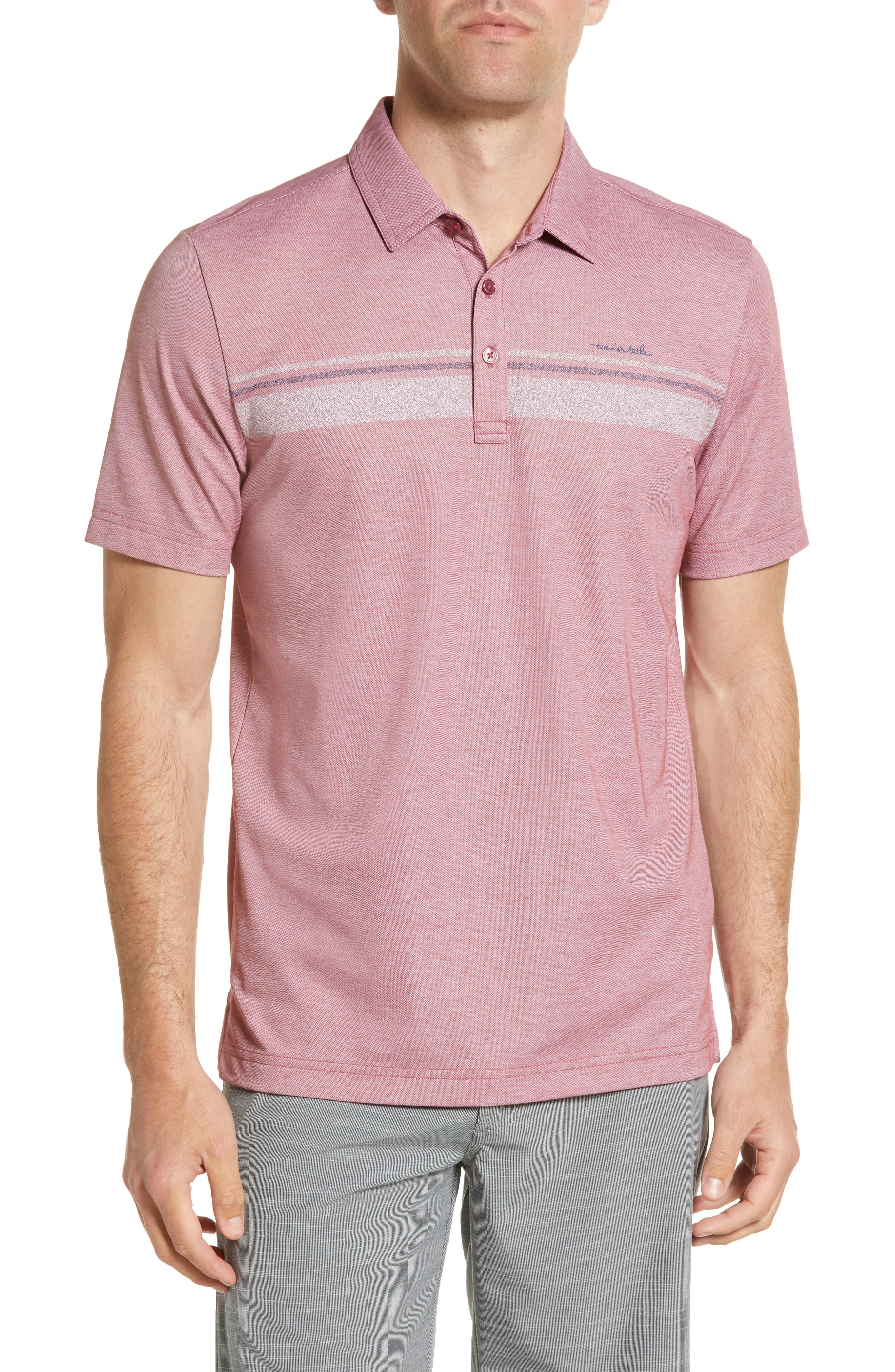 Over the Water Cotton Blend Performance Polo - image 1