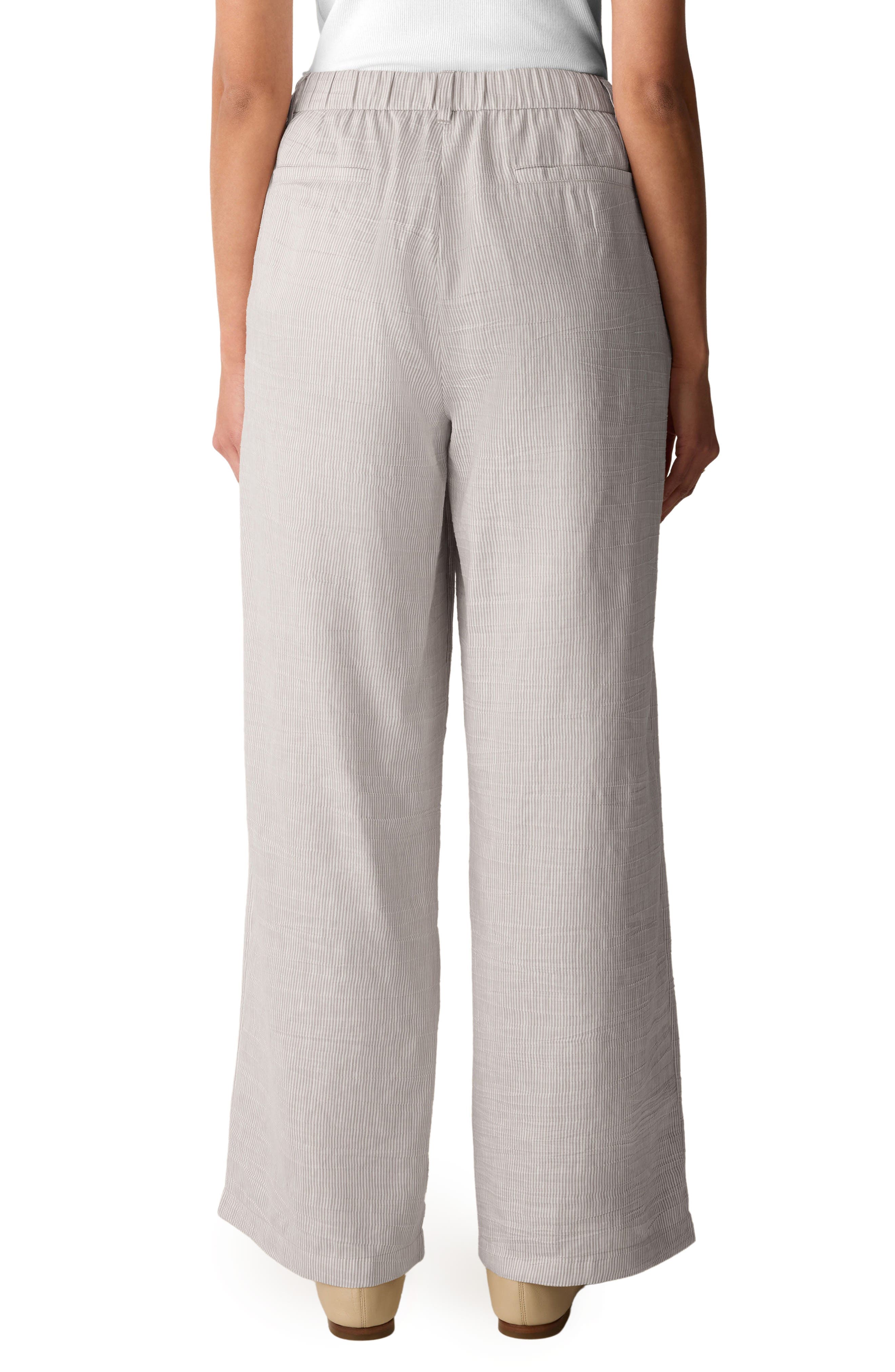 High Waist Linen Blend Wide Leg Pants - image 2
