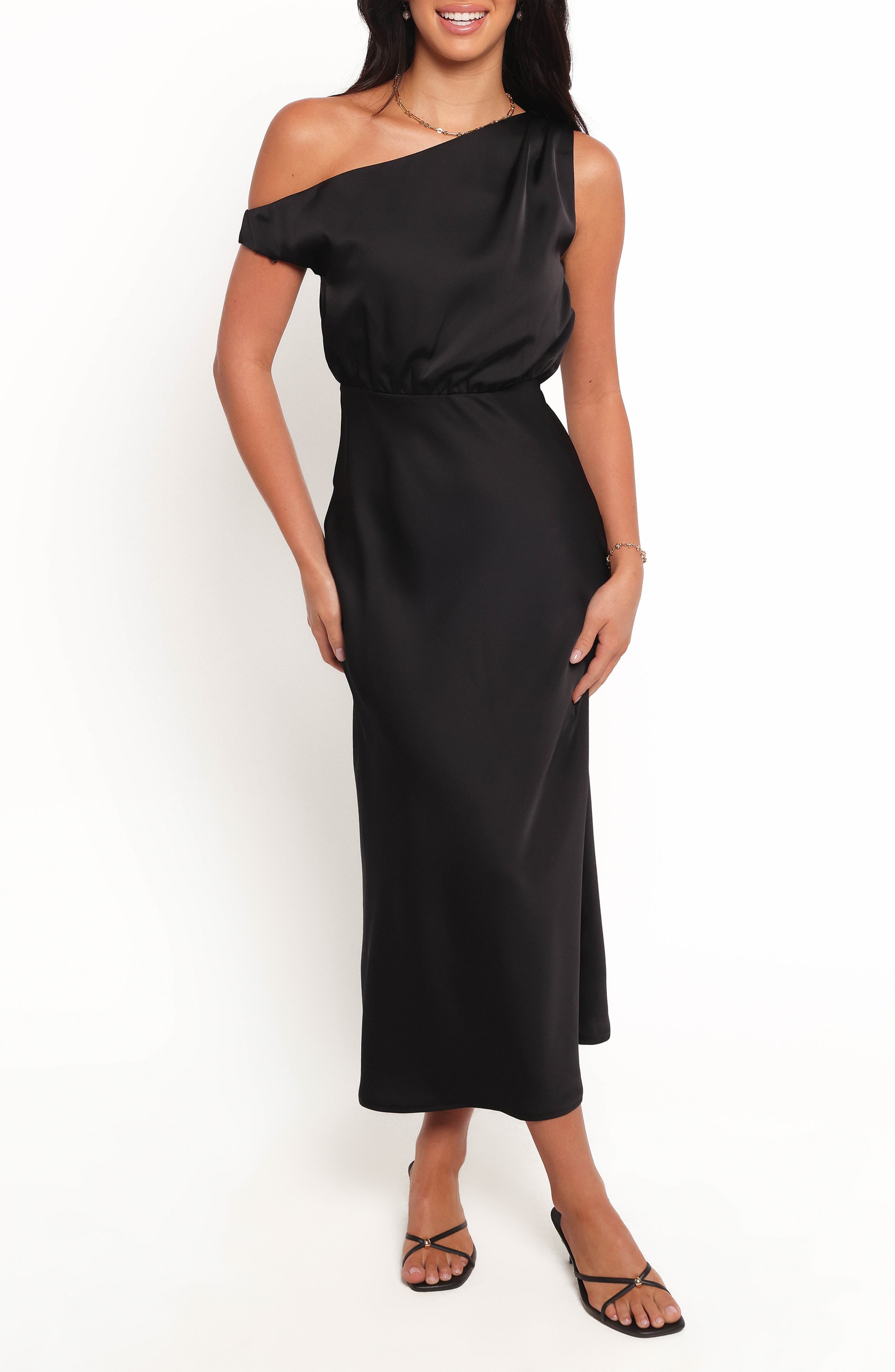 Clare One-Shoulder Midi Dress - image 1