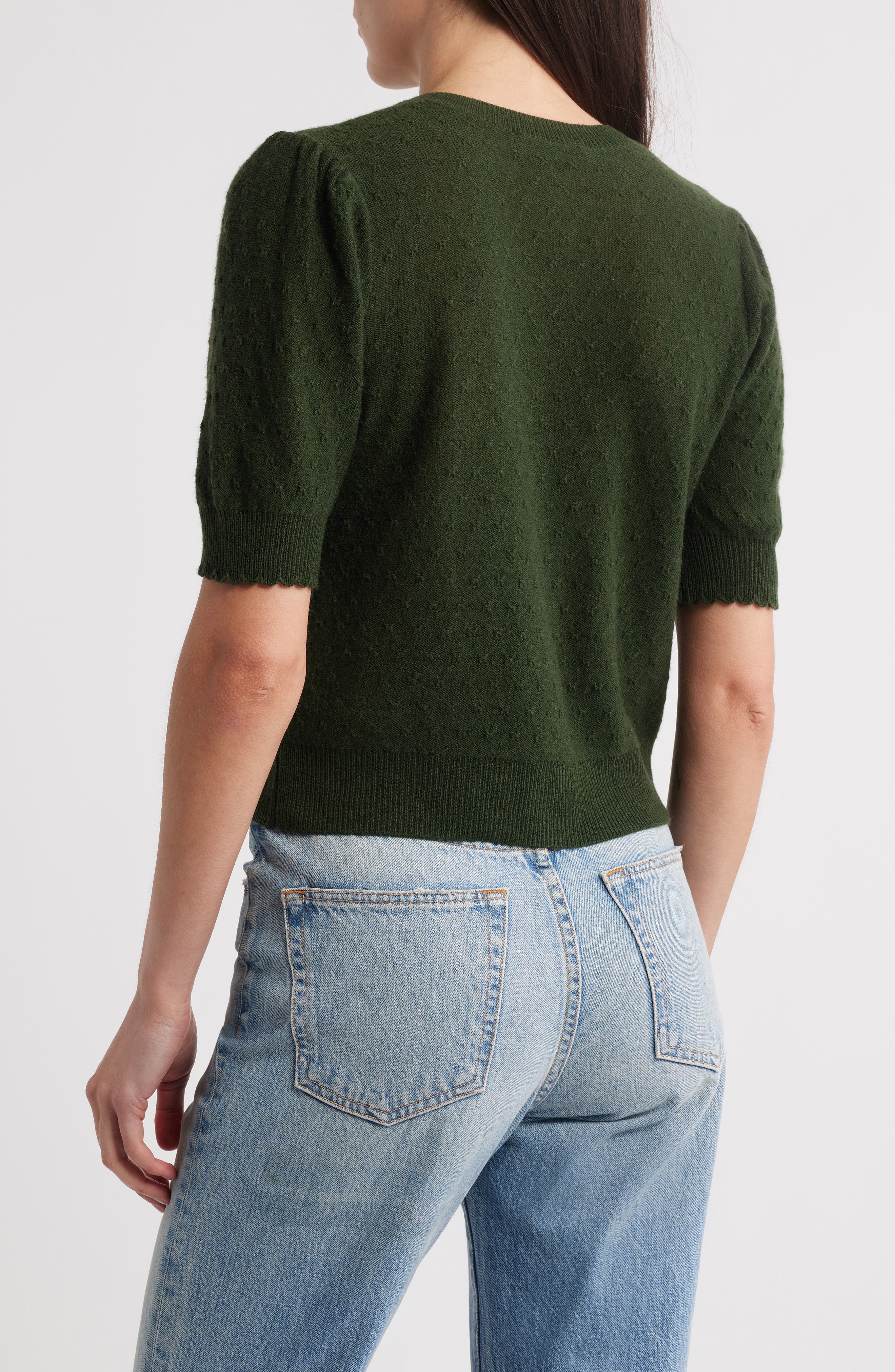 The Pointelle Wool & Cashmere Cardigan - image 2
