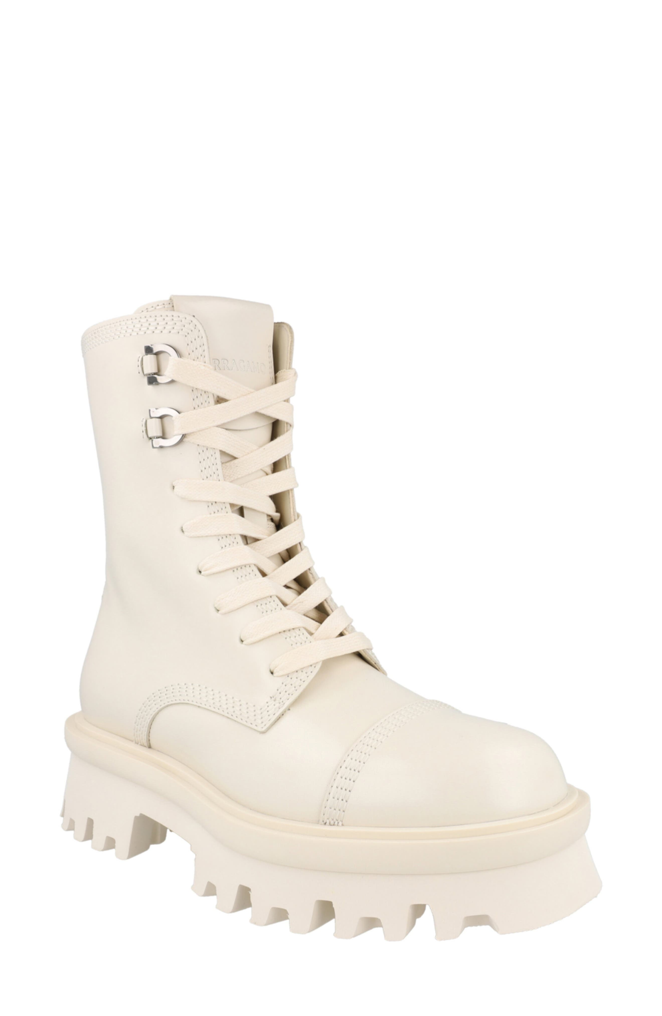 Kira Leather Lug Boot - image 3
