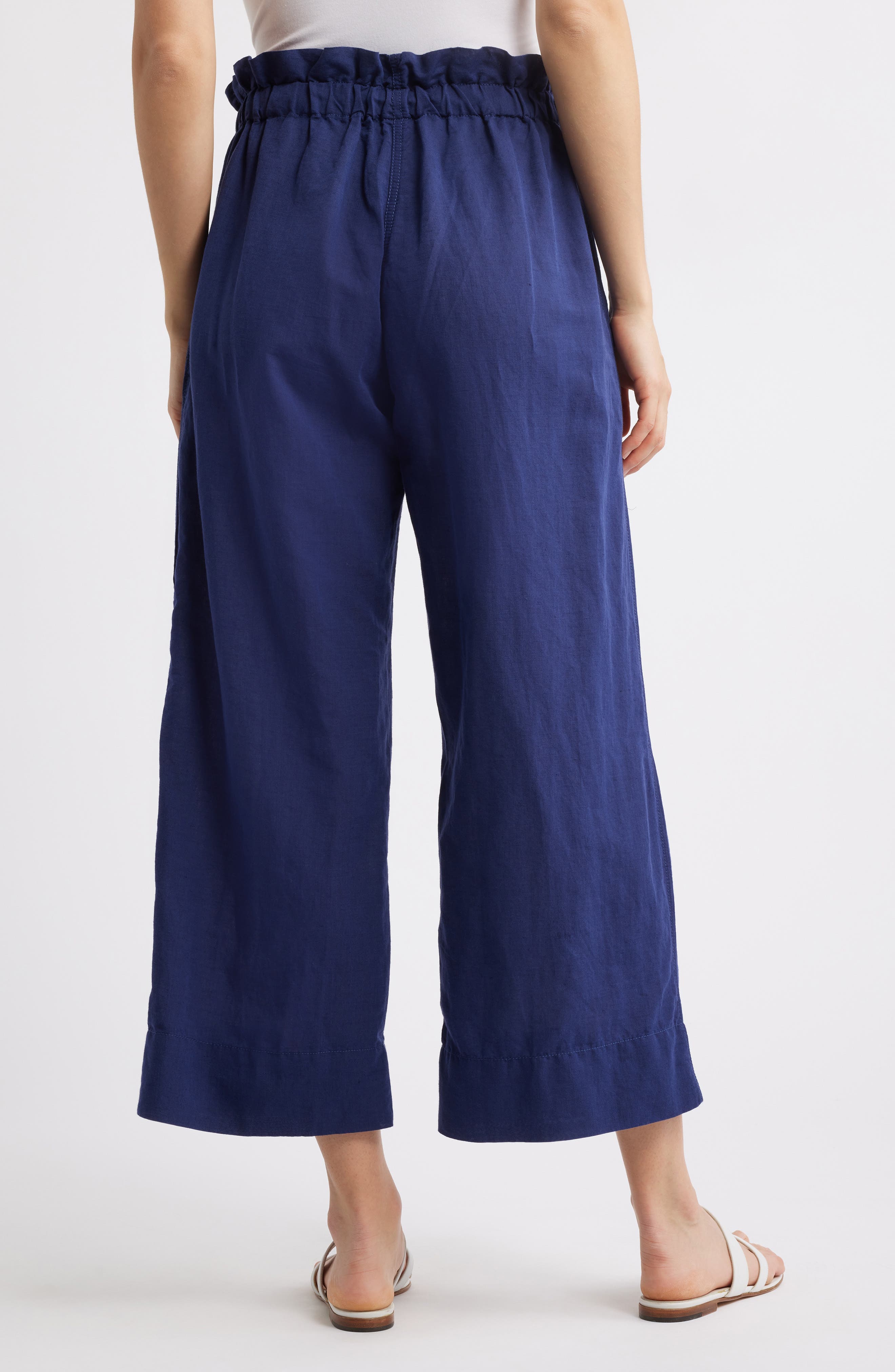 Linen & Cotton Drawstring Pants - image 2