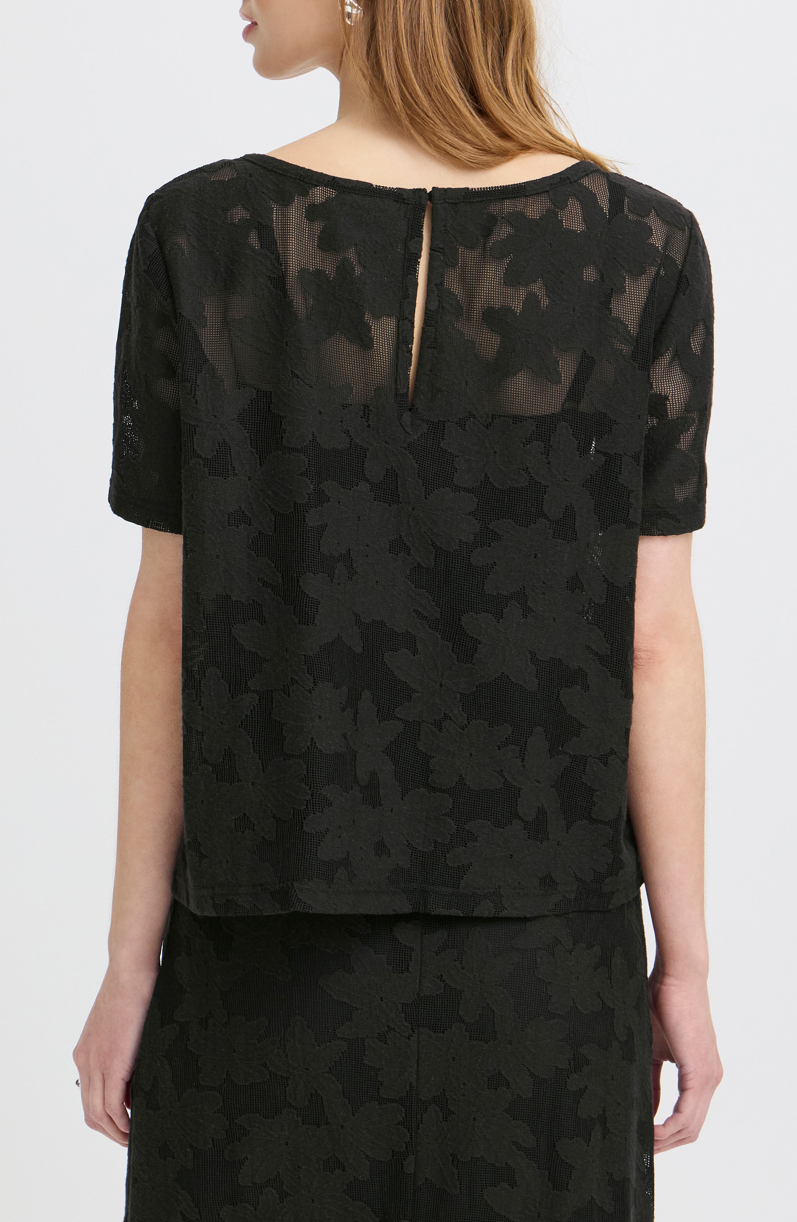 Short Sleeve Lace Shirt - image 2