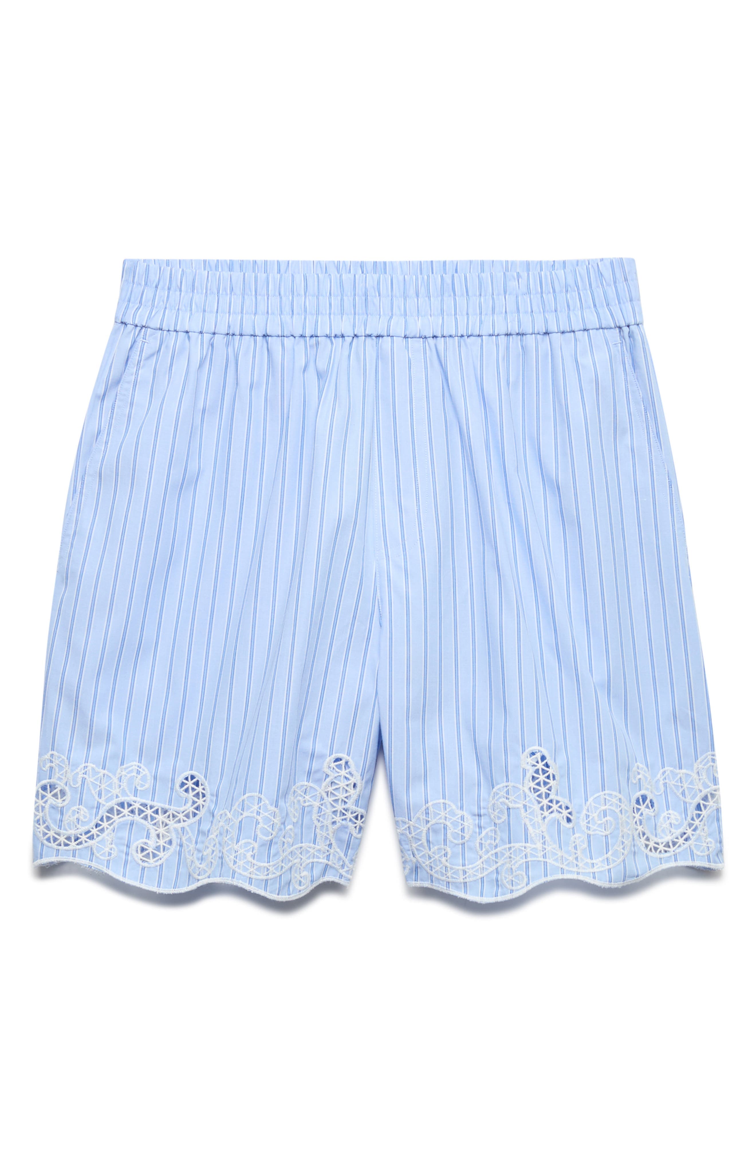 Embroidery Stripe Shorts - image 1