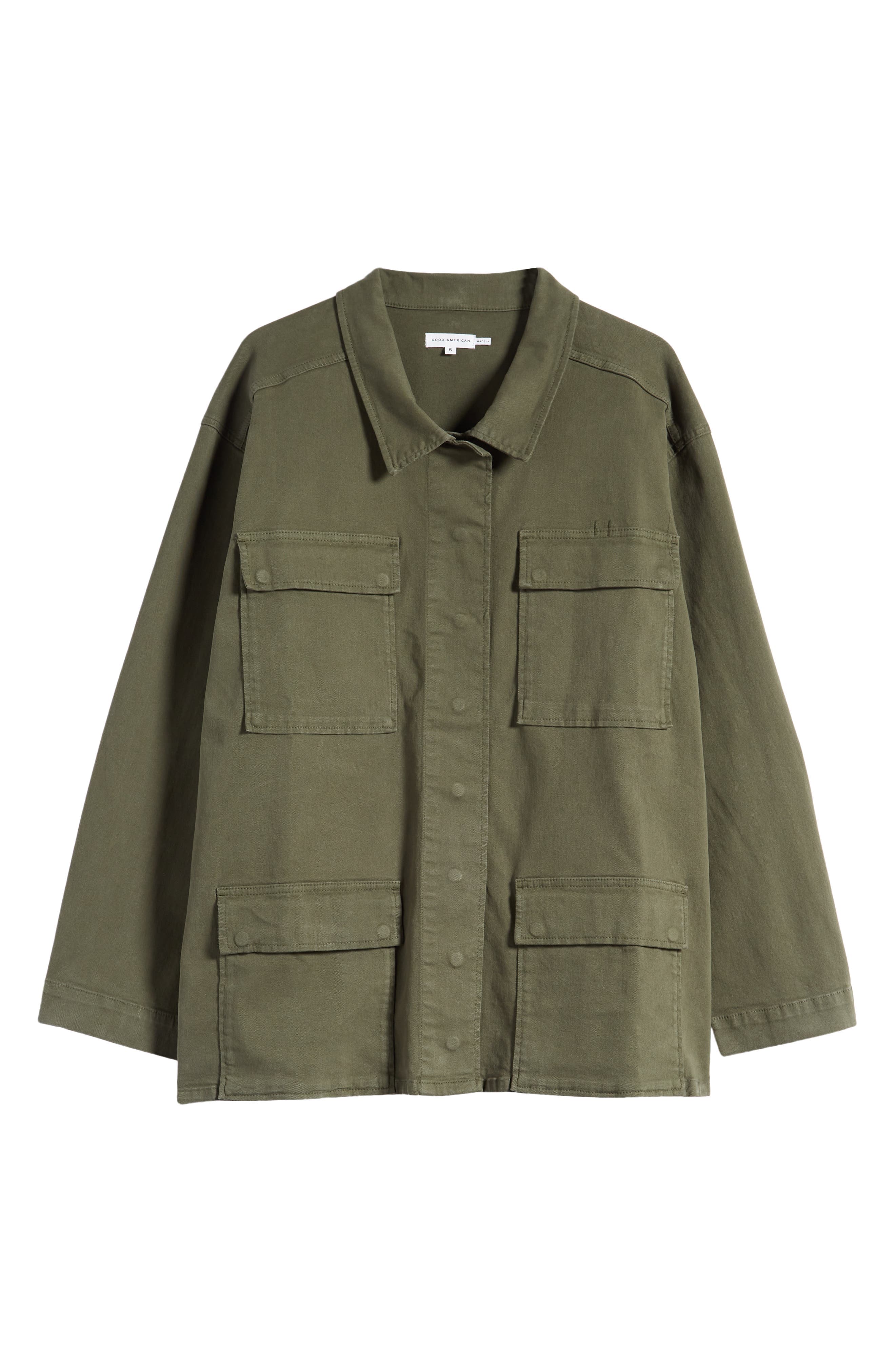 Stretch Cotton Utility Jacket