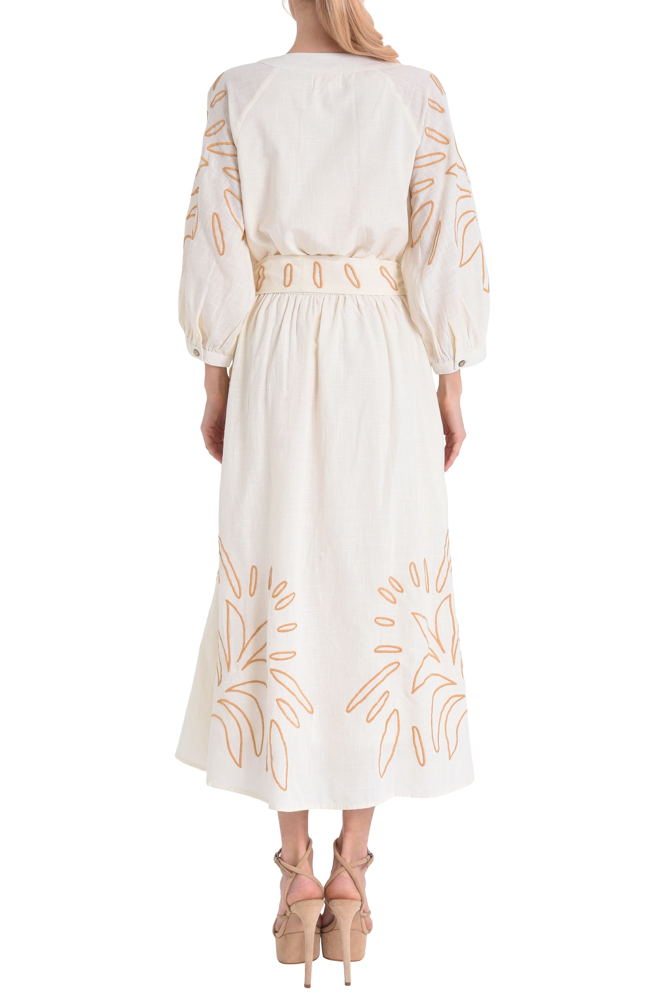 Eliza Embroidered A-Line Dress - image 2