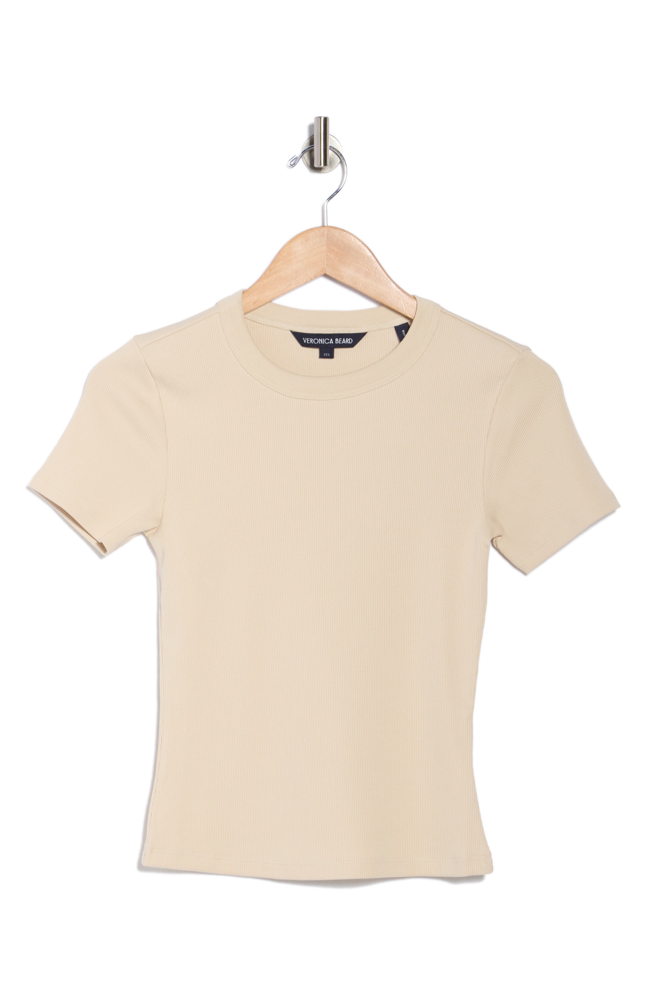 Pruitt Cotton Blend Ribbed T-Shirt - image 1