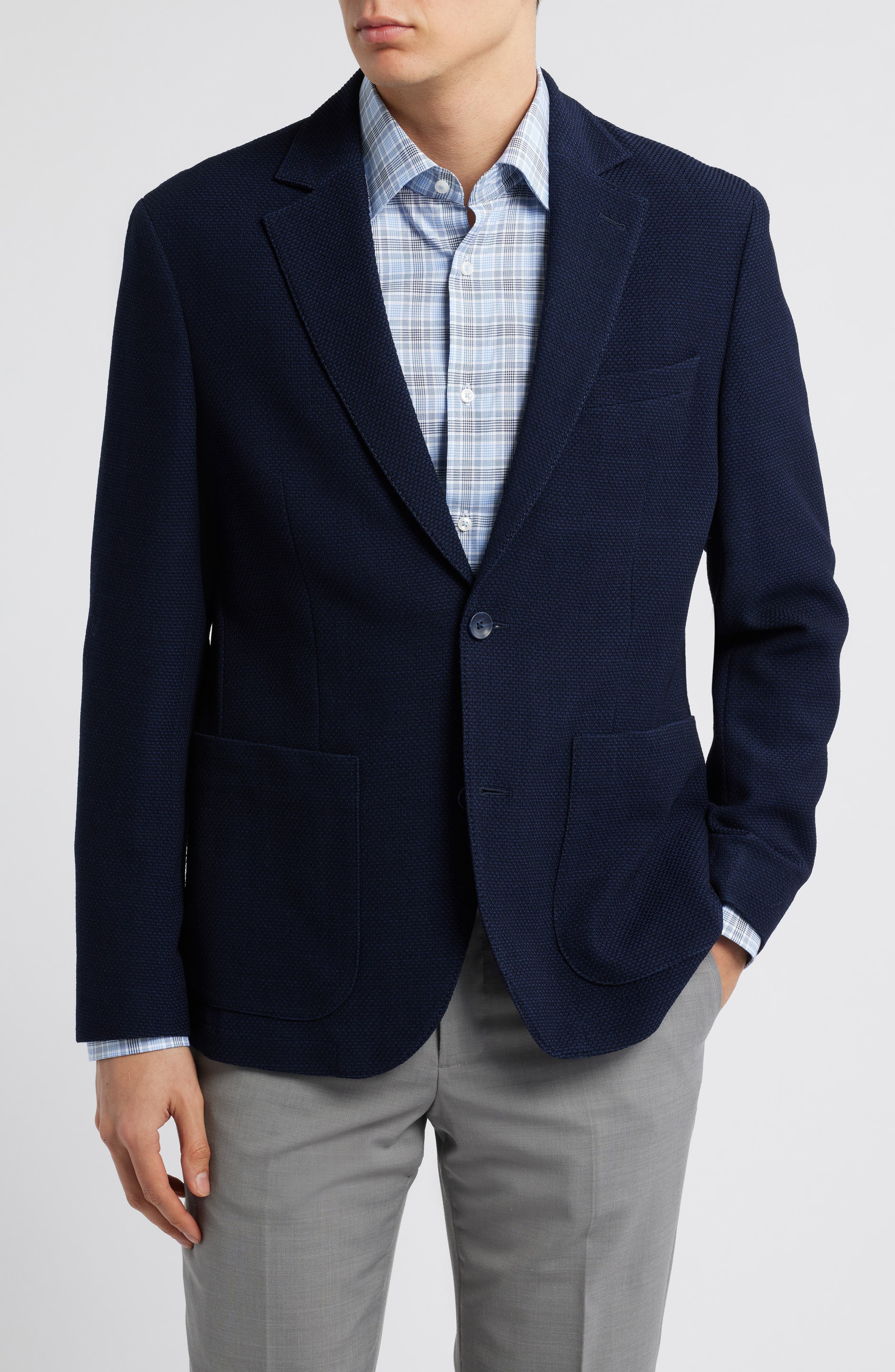 Henrik Trim Fit Italian Wool Blend Jacket - image 1