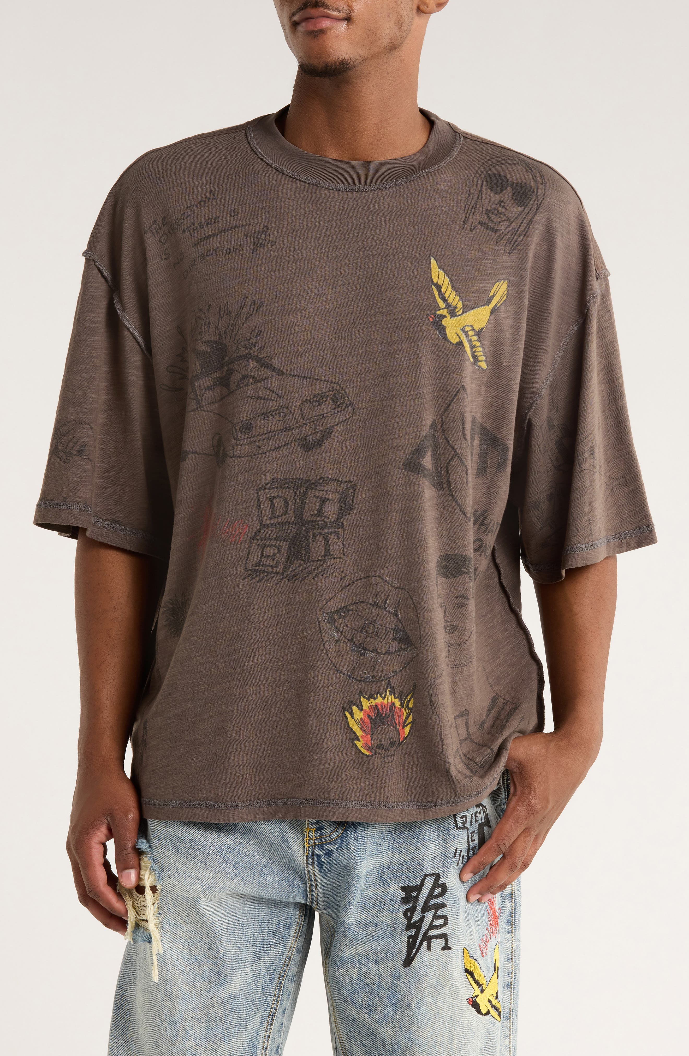 Doodle Graphic T-Shirt - image 1