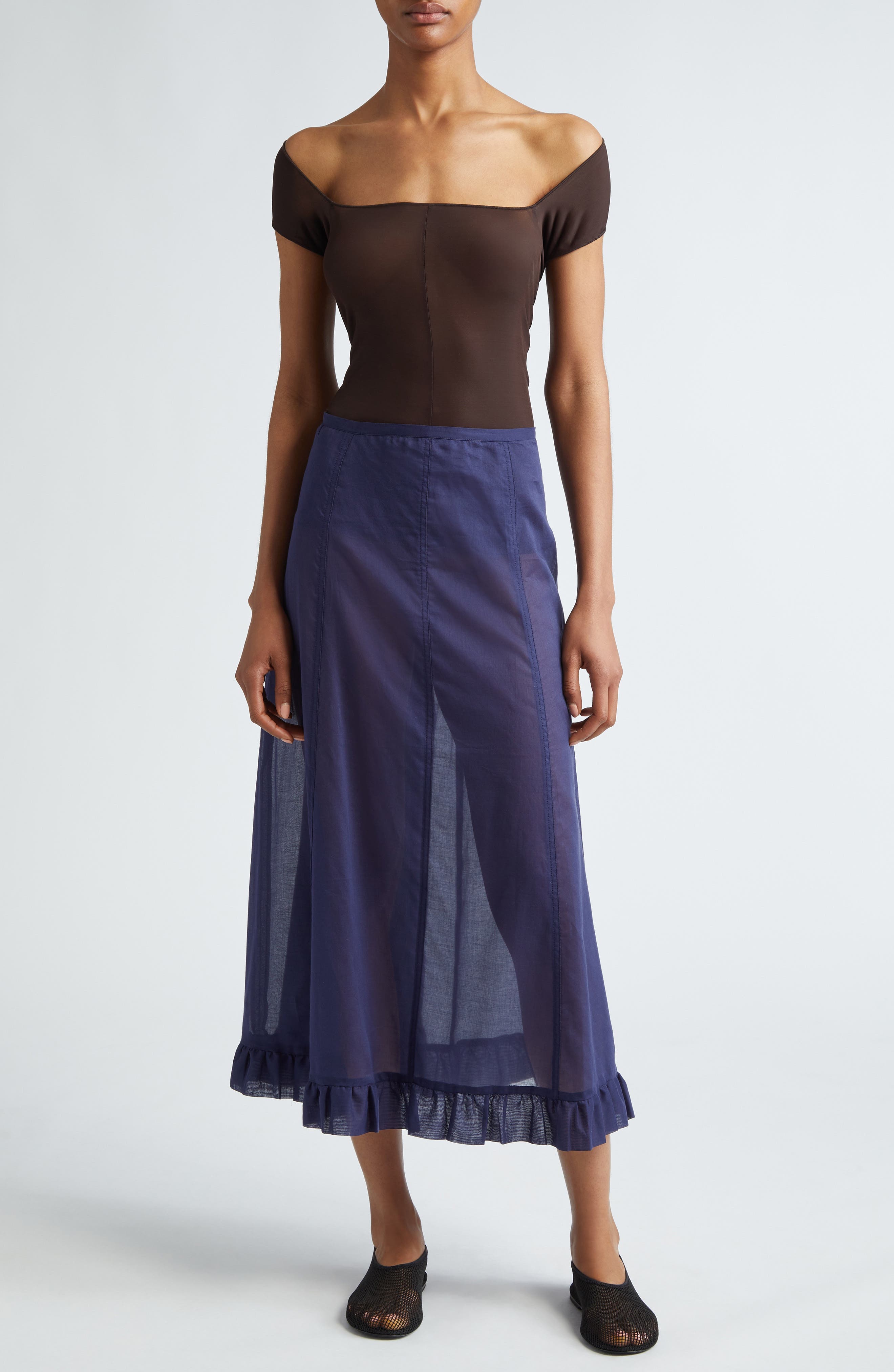 Emy Sheer Off the Shoulder Top - image 2