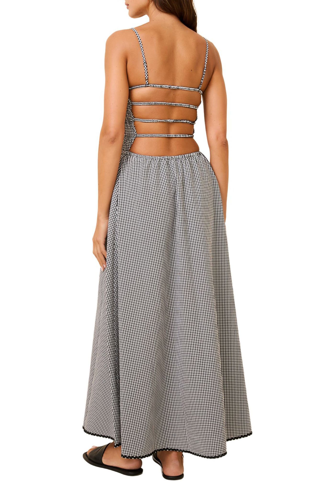 The Delta Gingham Cotton Maxi Sundress - image 2