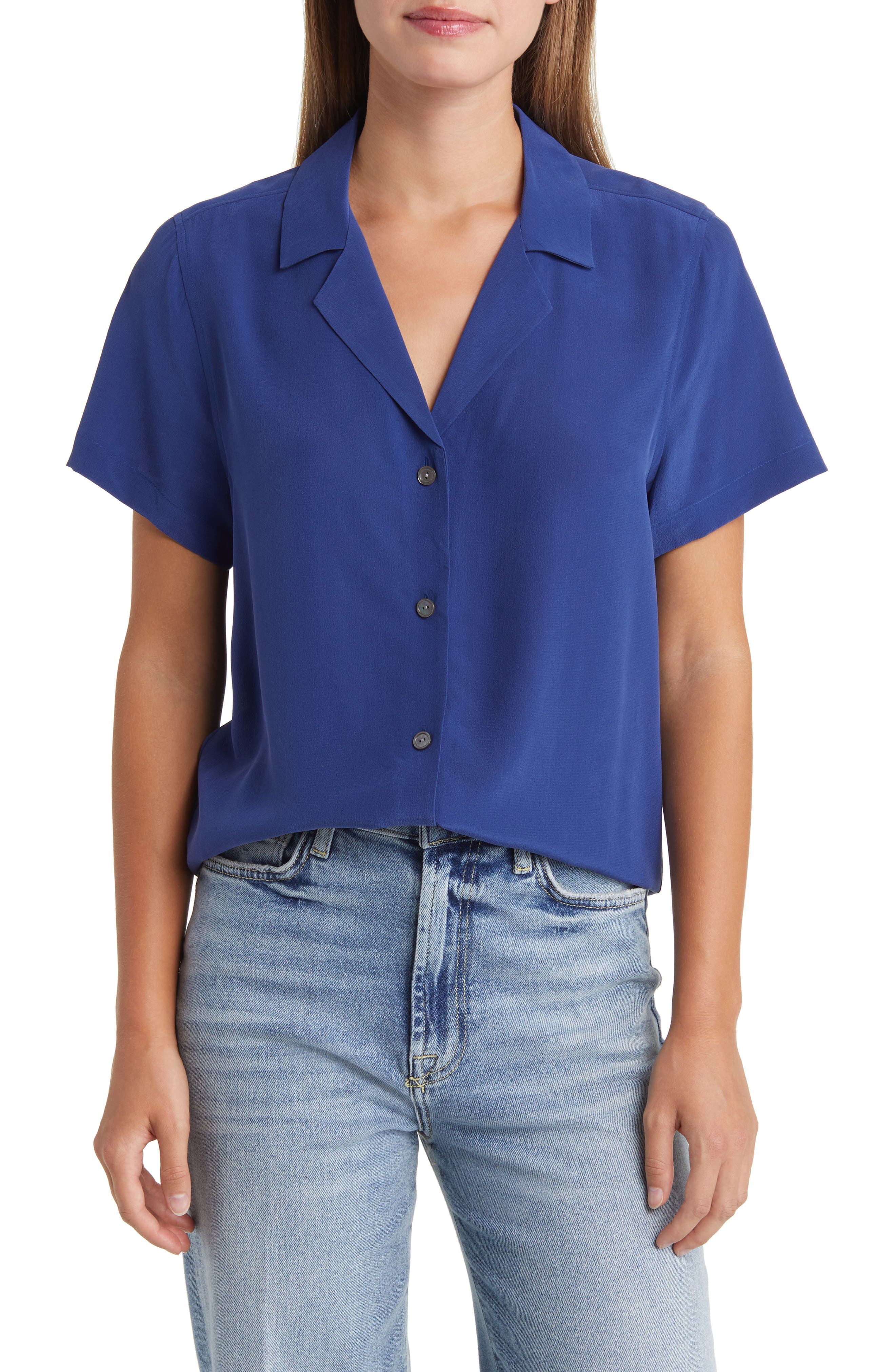 Talullah Silk Camp Shirt - image 1