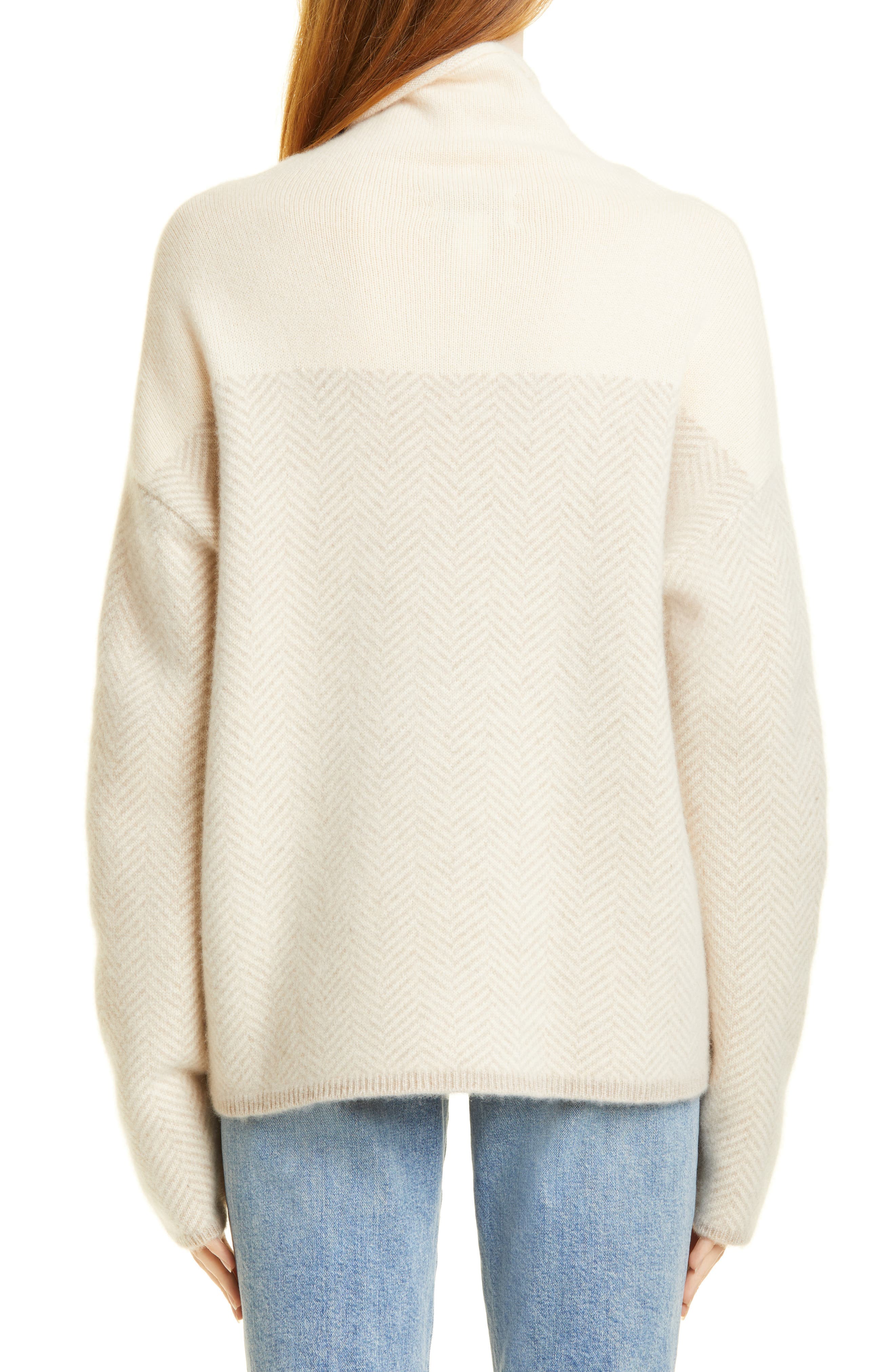 Herringbone Cashmere Sweater - image 2