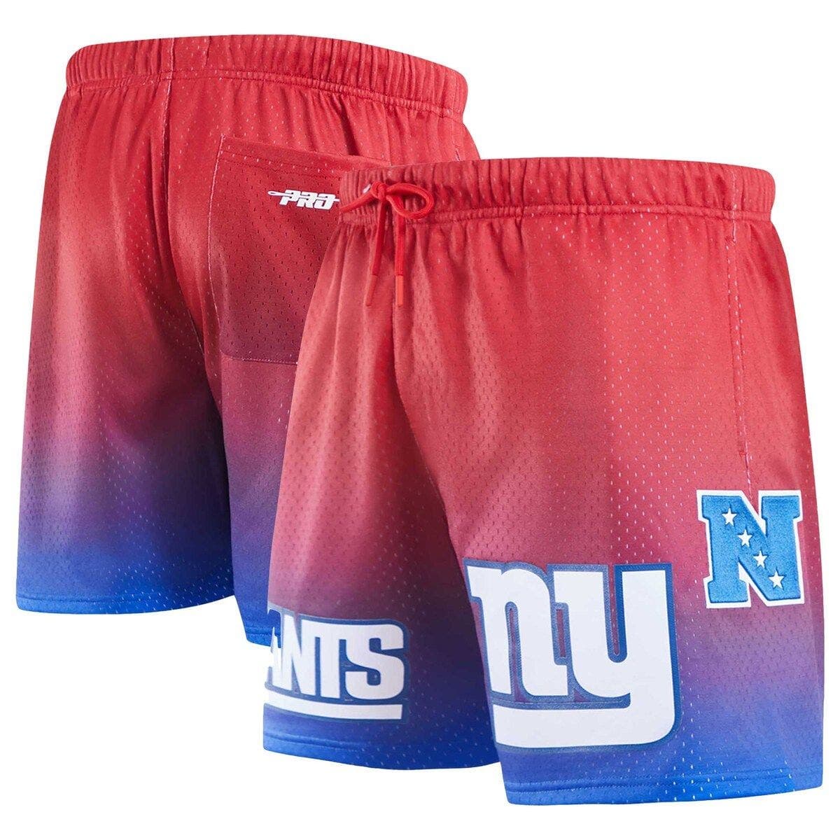 Men's Pro Standard Royal/Red New York Giants Ombre Mesh Shorts - image 1