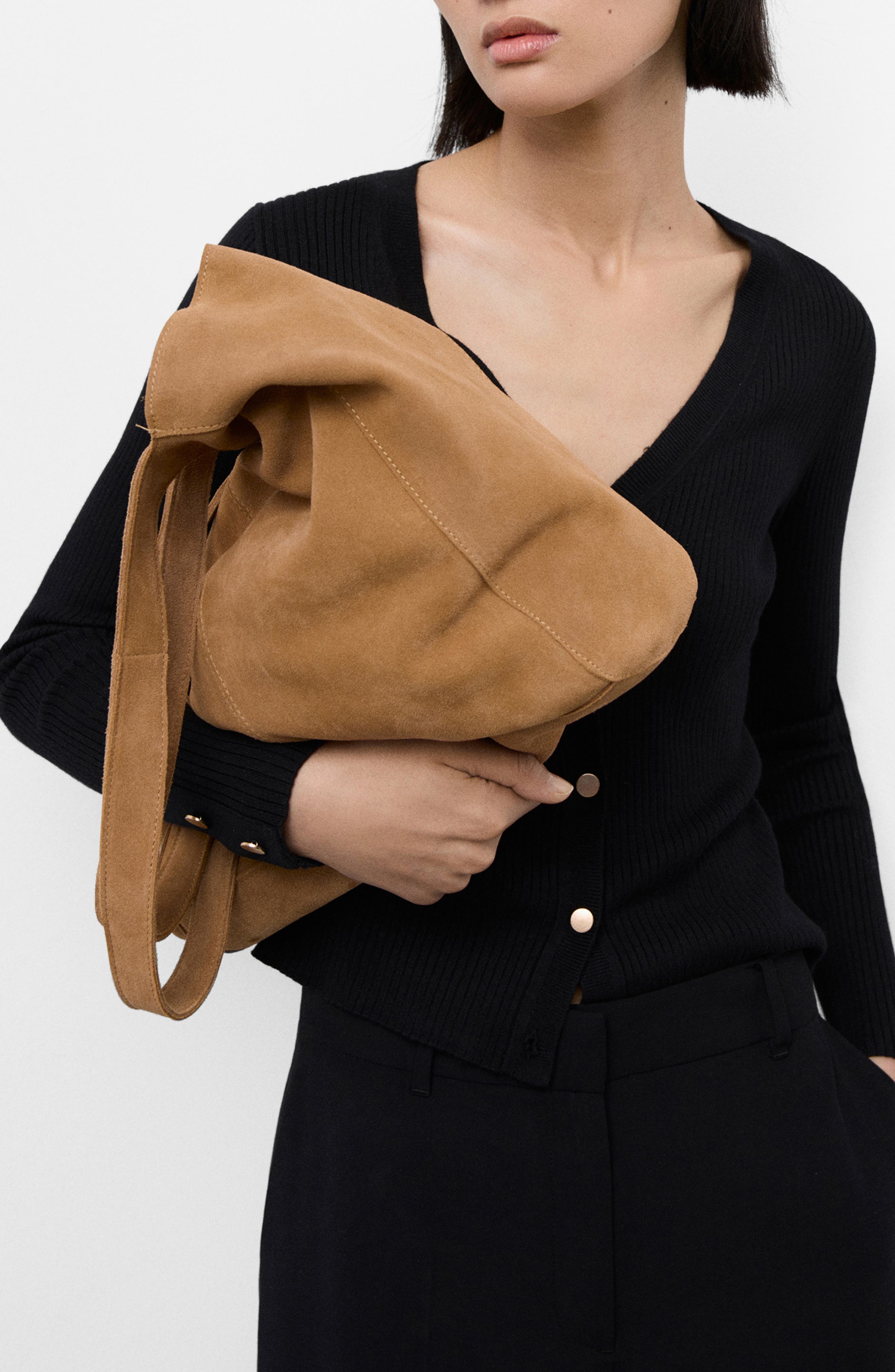 Rib V-Neck Cardigan - image 1