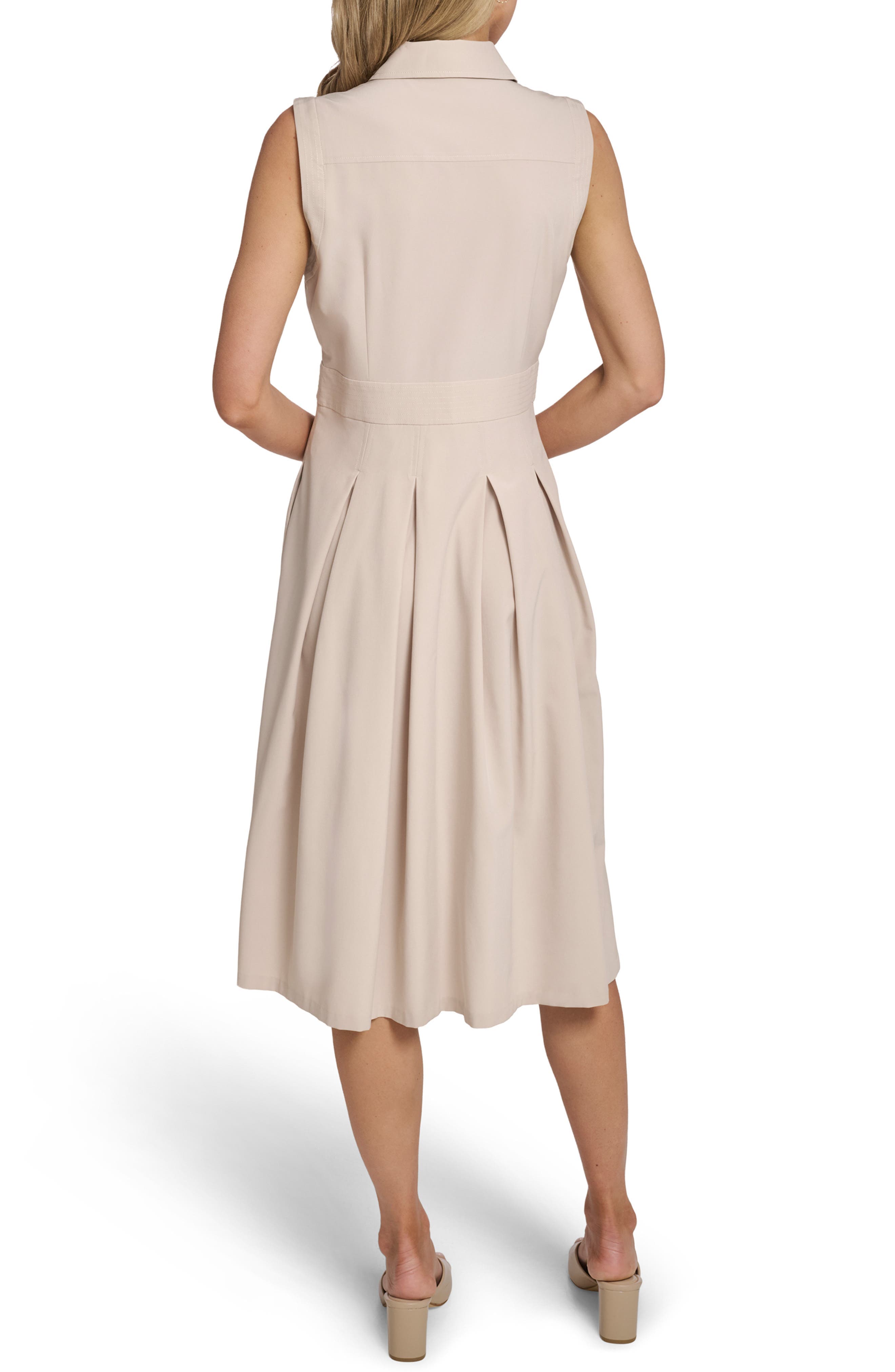 Commuter Sleeveless Shirtdress - image 2