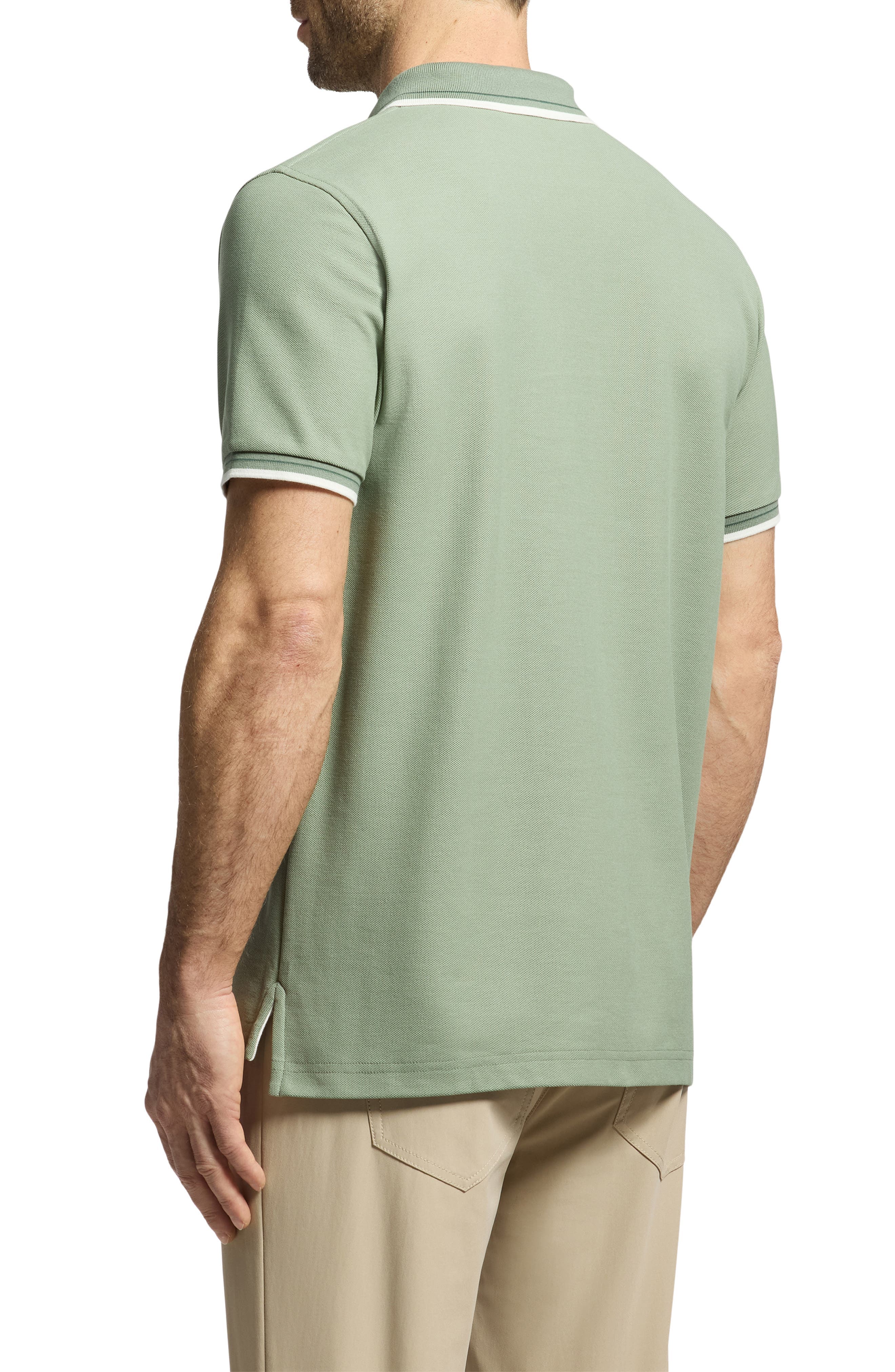 Elliot Pima Cotton Pique Polo - image 2