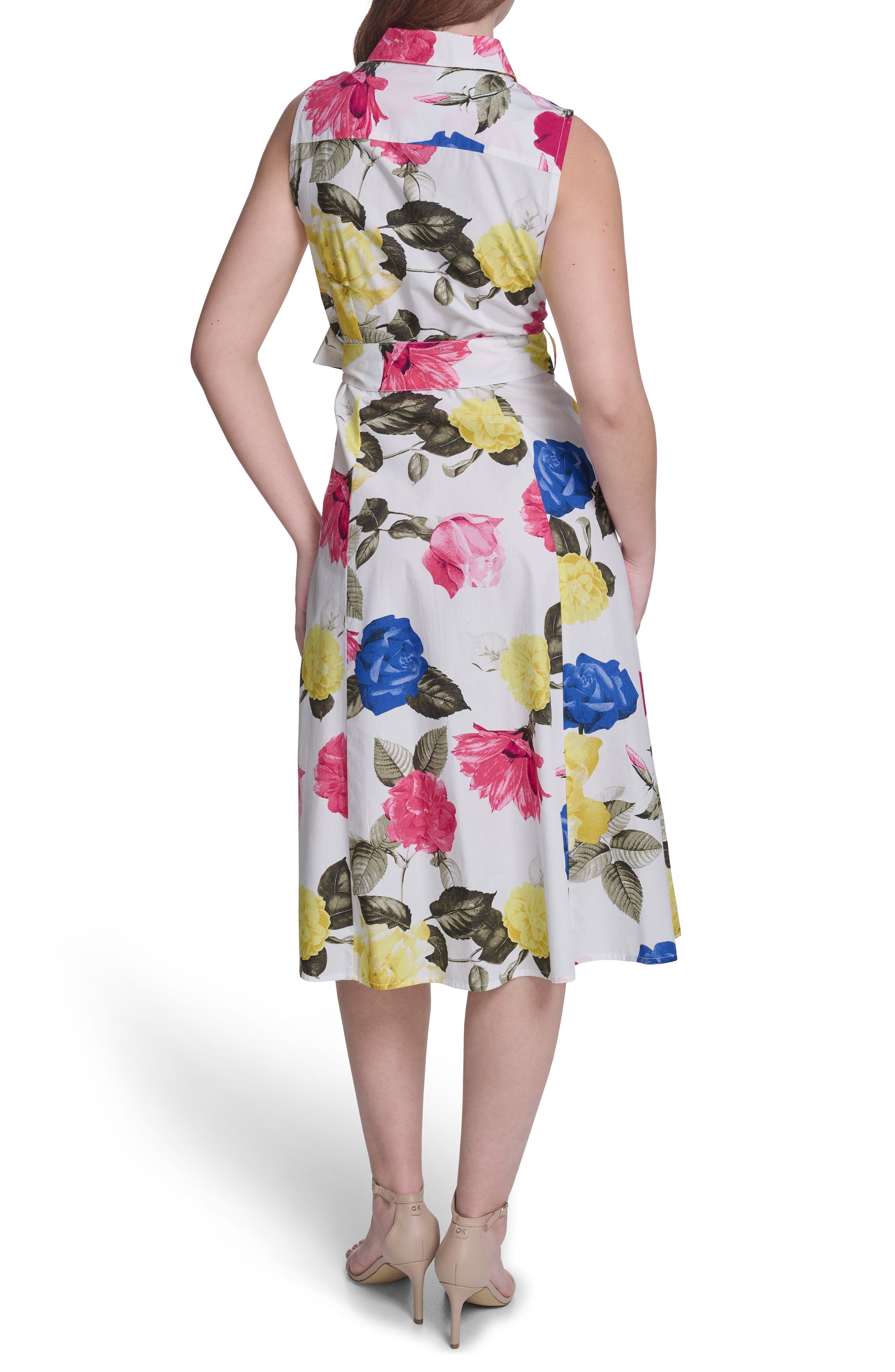 Sleeveless Cotton Shirtdress - image 4