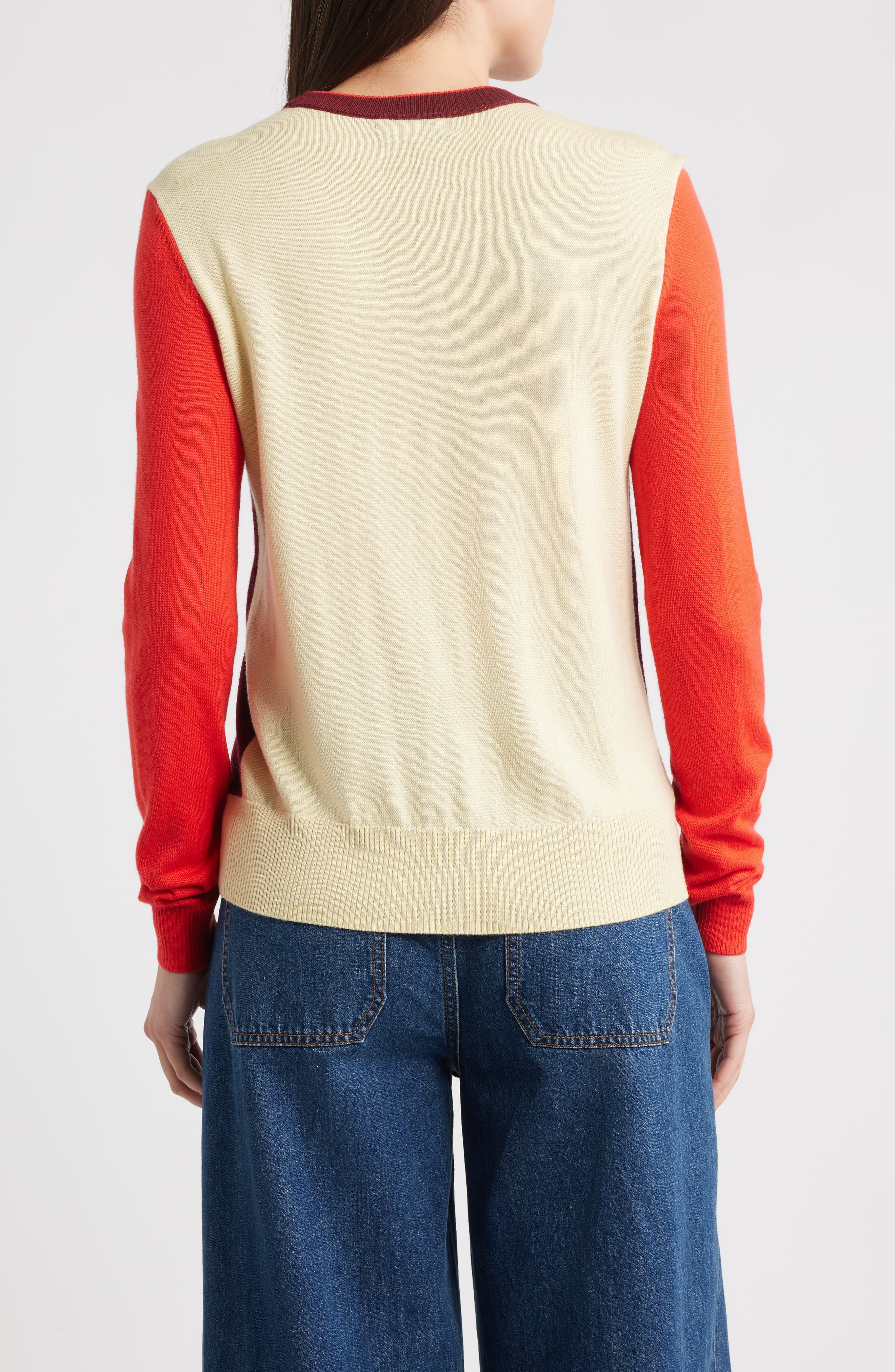 Taron Colorblock Wool Sweater - image 2