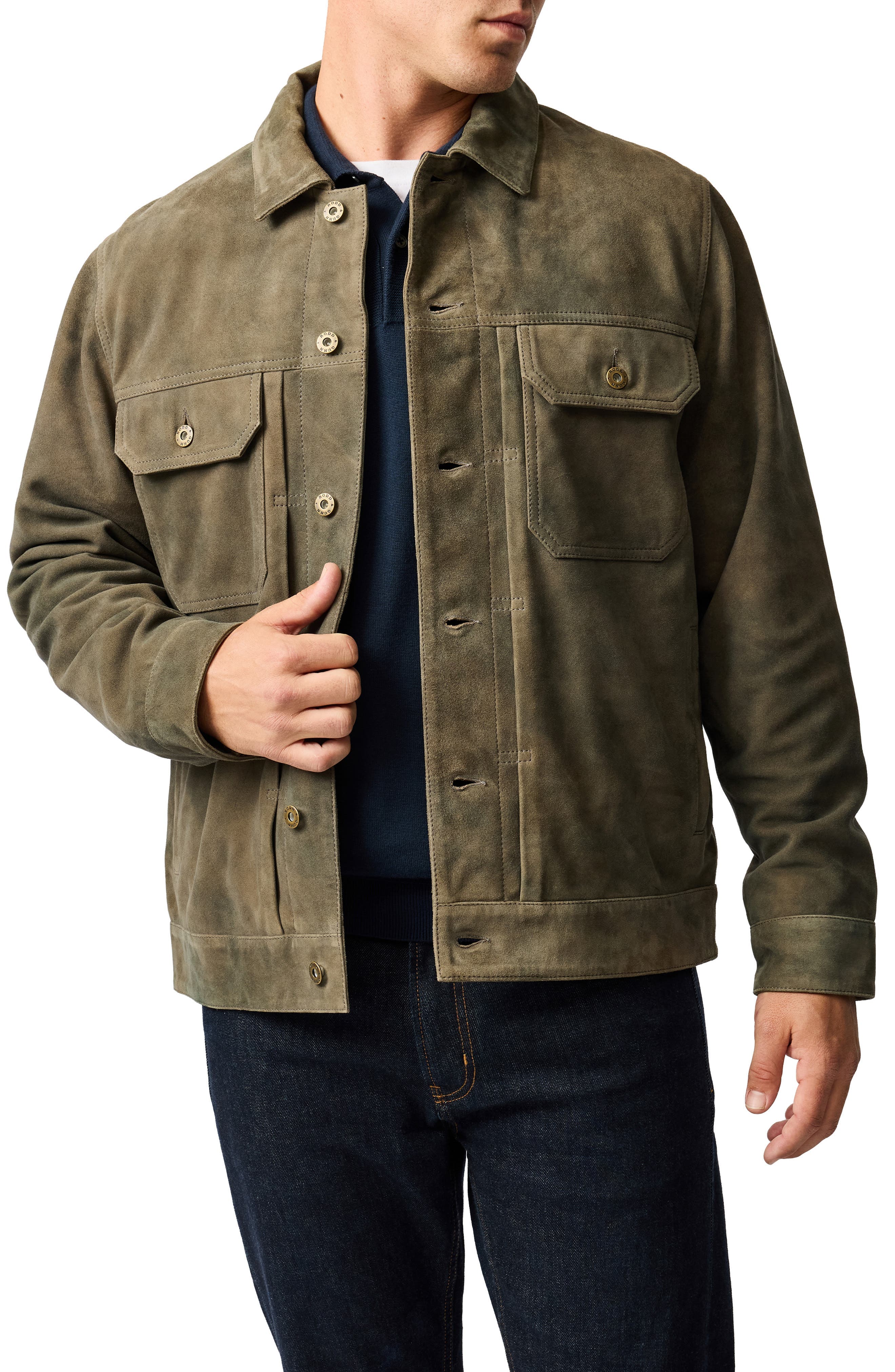 Little River Suede Trucker Jacket - image 1