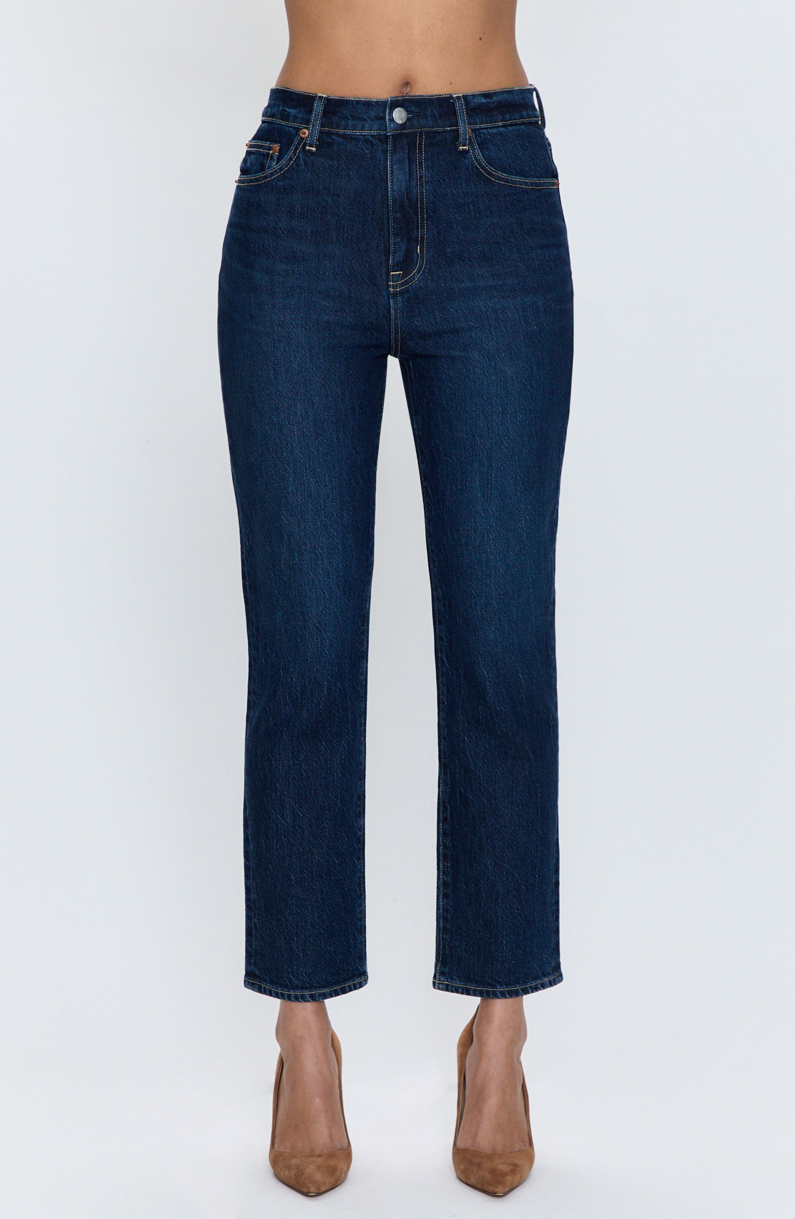 Bri High Waist Ankle Straight Leg Jeans - image 1