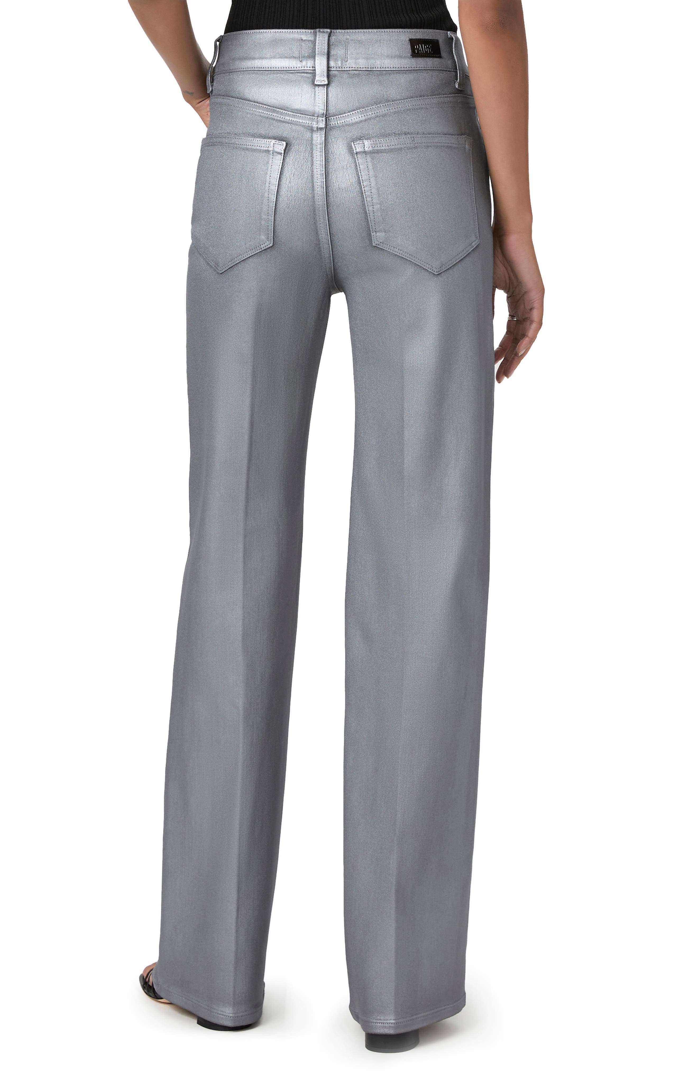 Sasha Coated High Waist Wide Leg Jeans - image 2