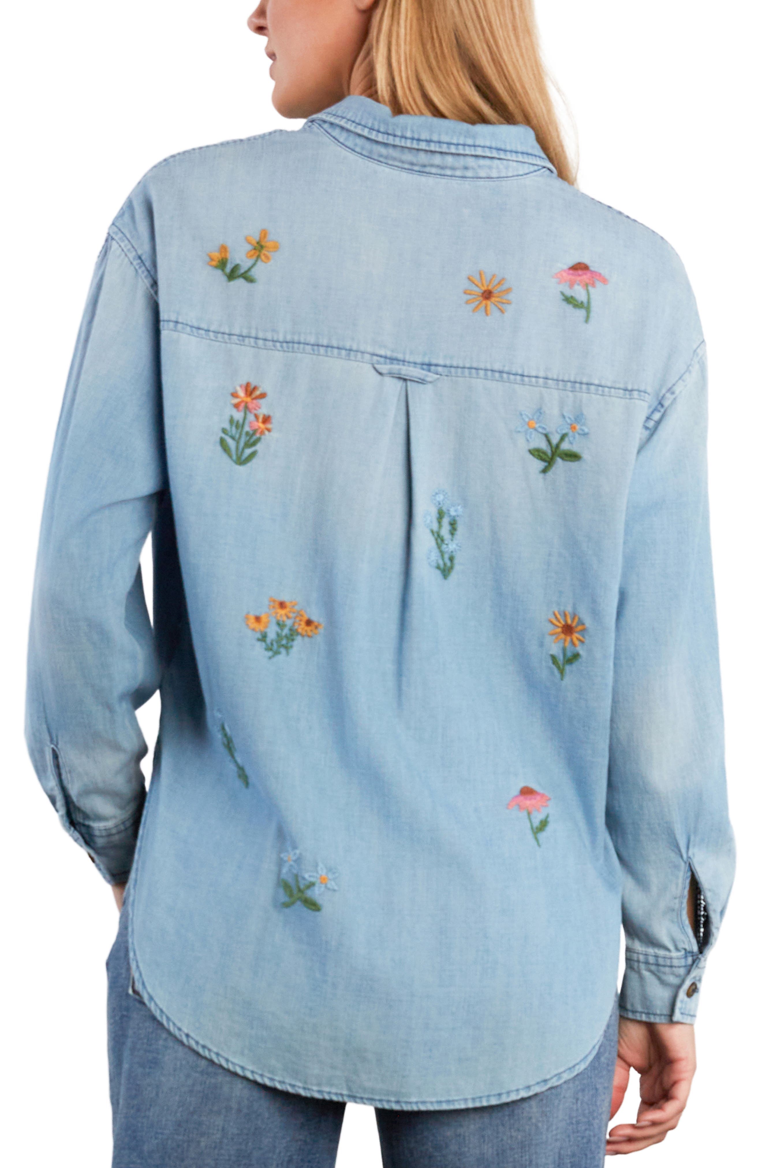 Wild Blossom Embroidered Shirt - image 4