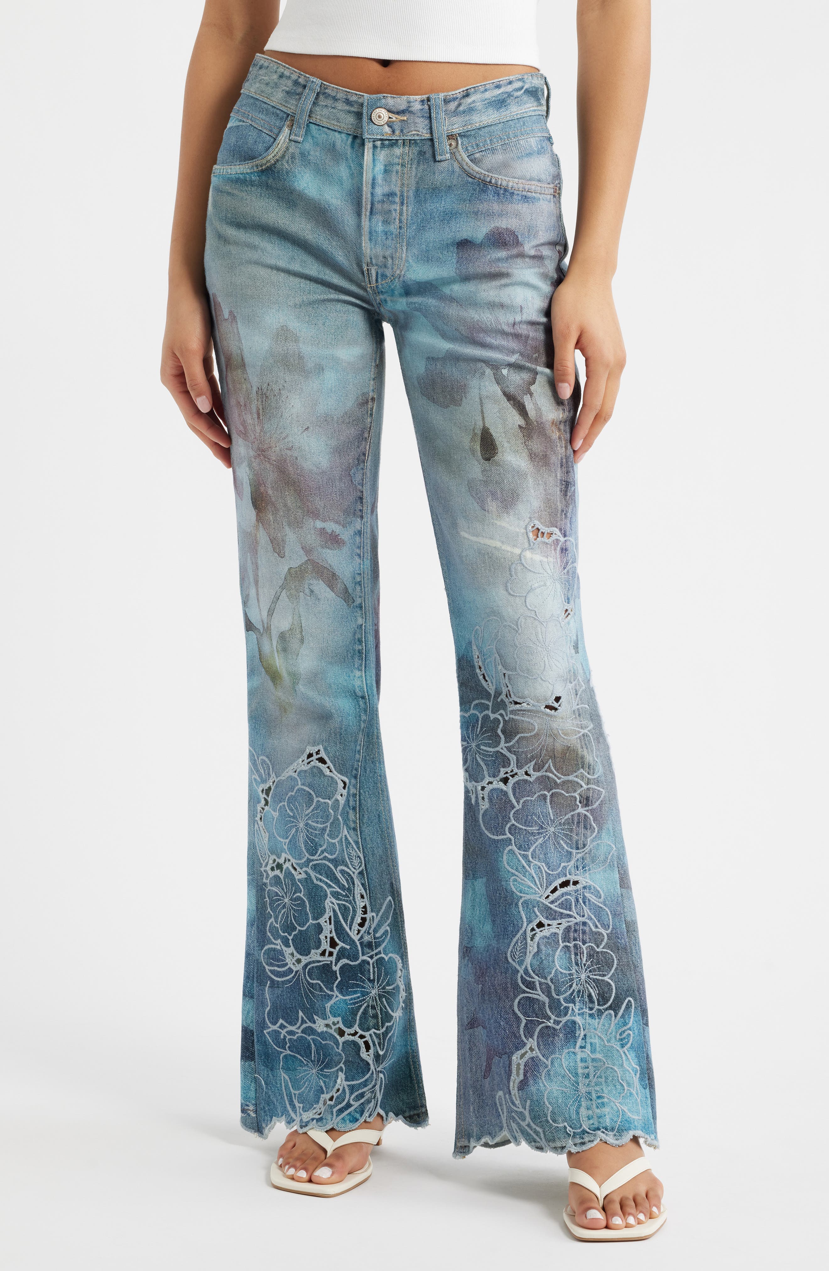 West Coast Illusions Print Jeans - image 1