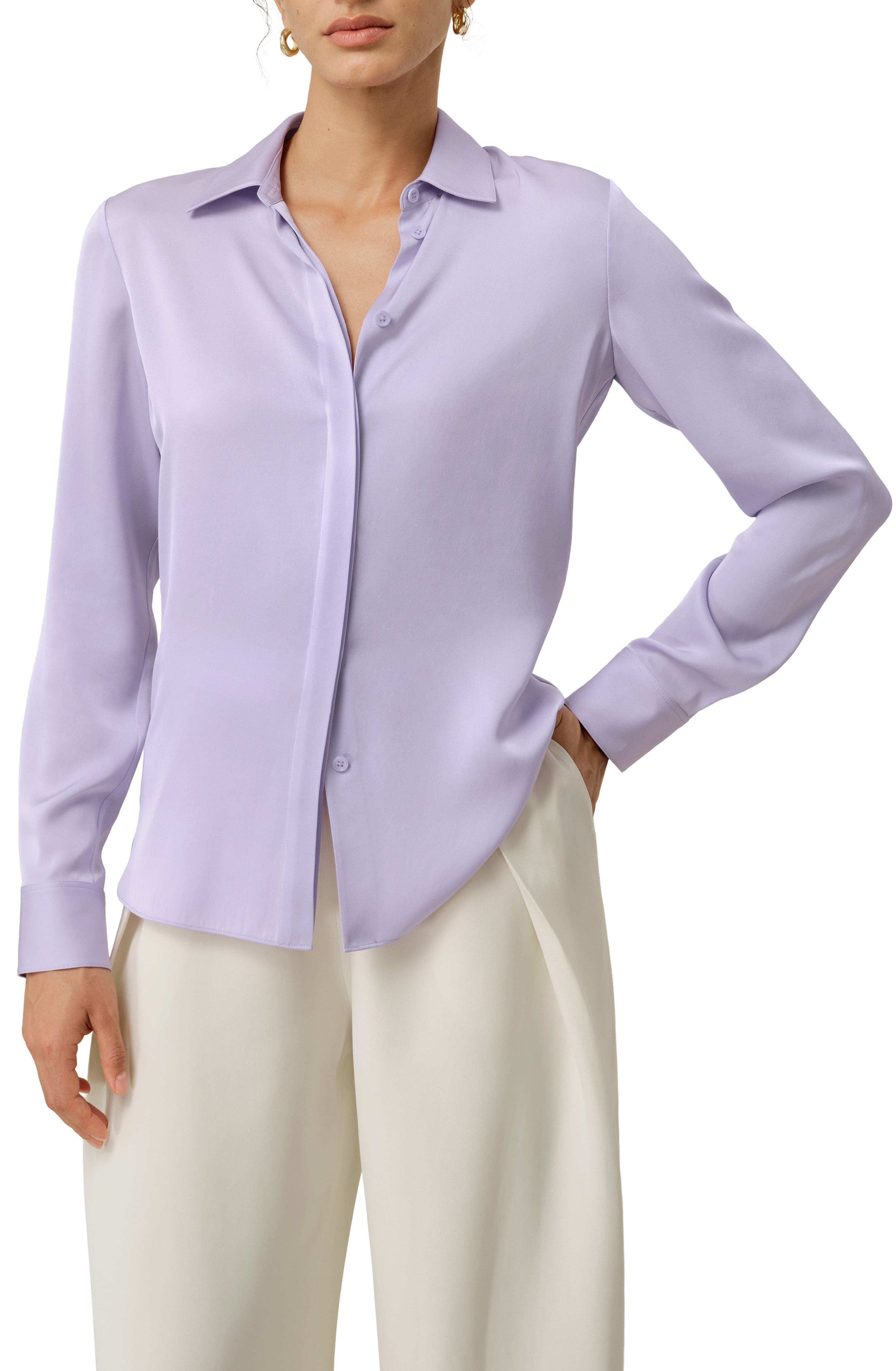 Stretch Double Georgette Shirt - image 1
