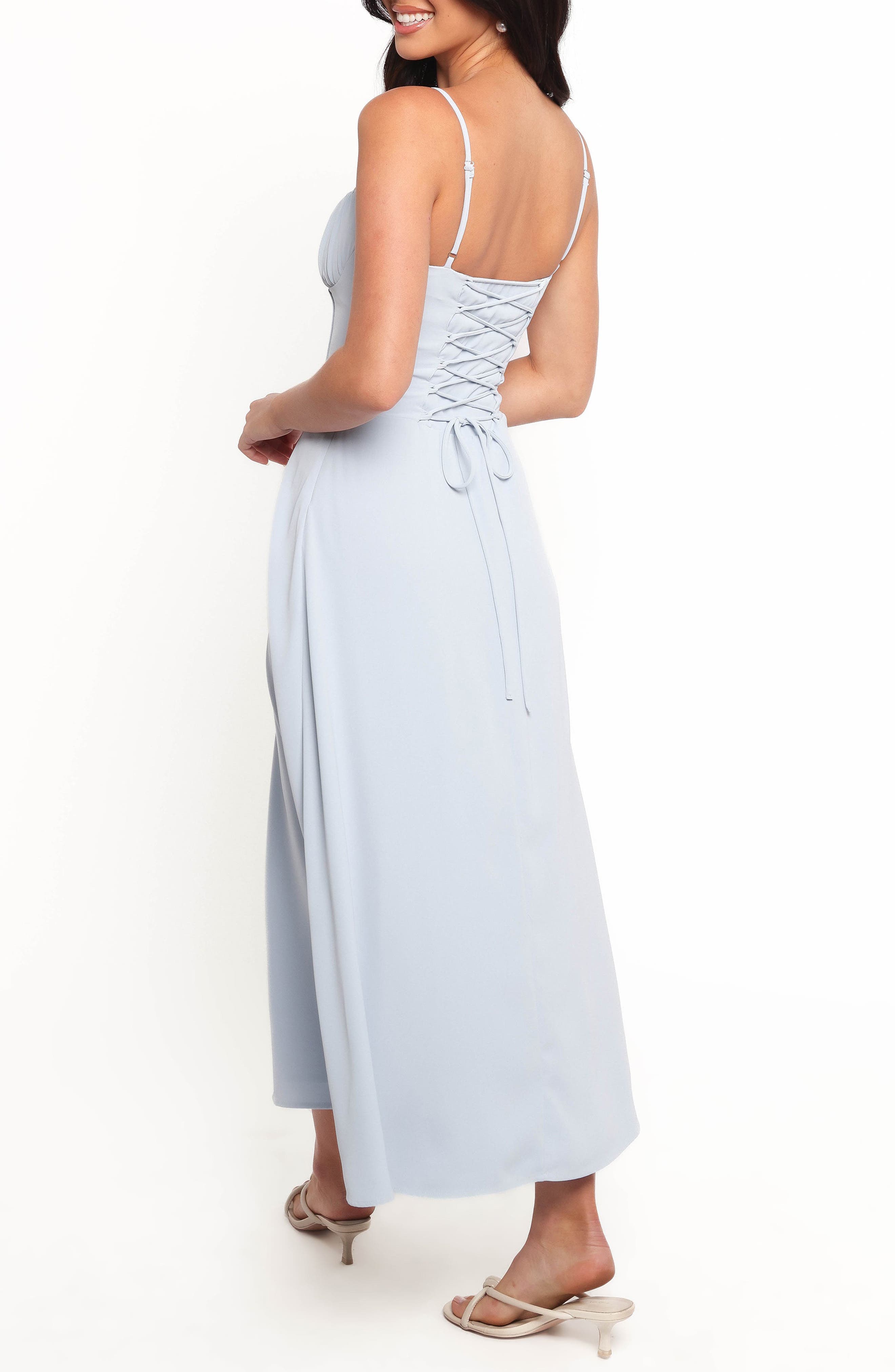 Nadina Lace Up Back Midi Dress - image 2