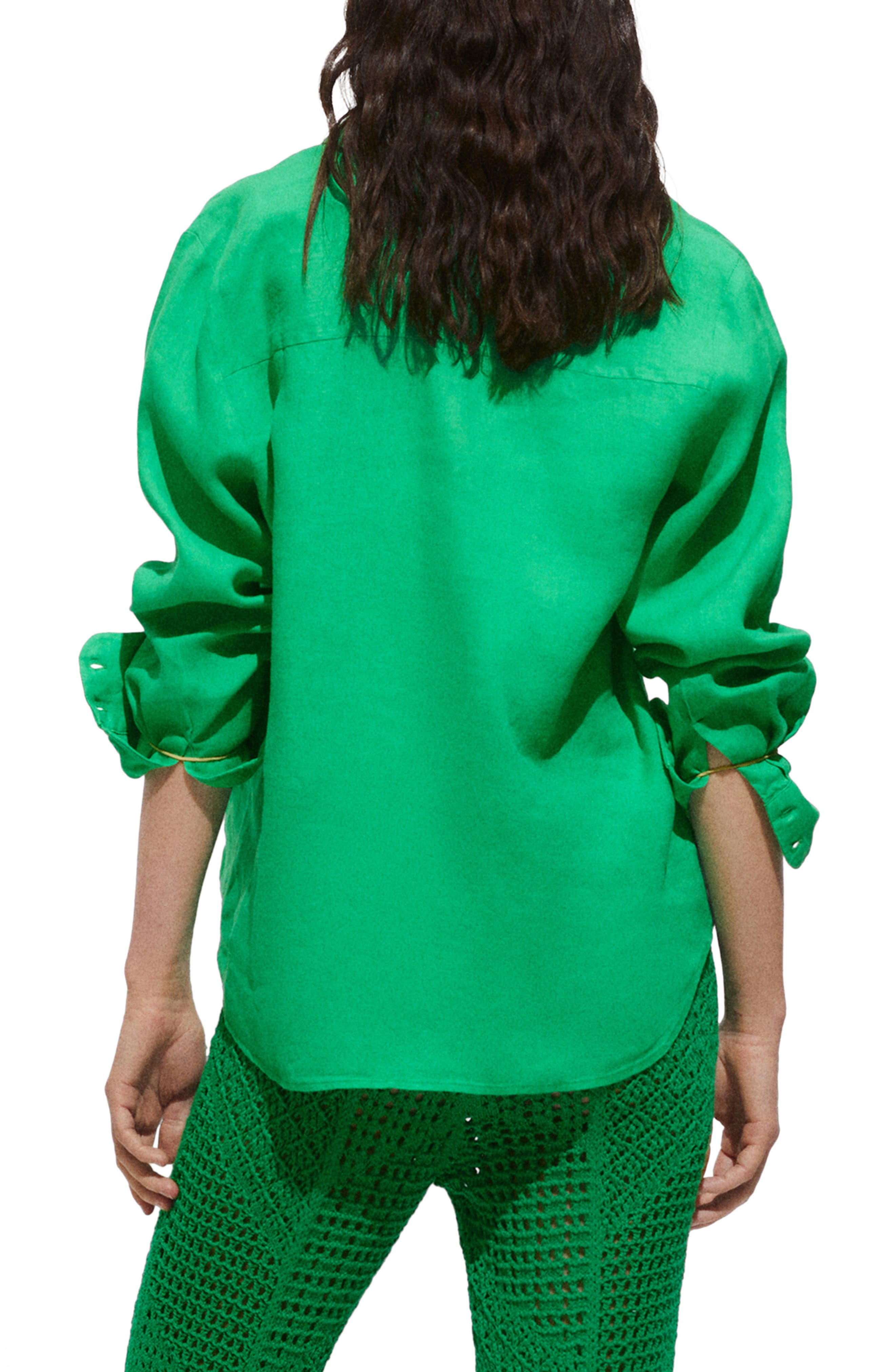 Linen Button-Up Shirt - image 2