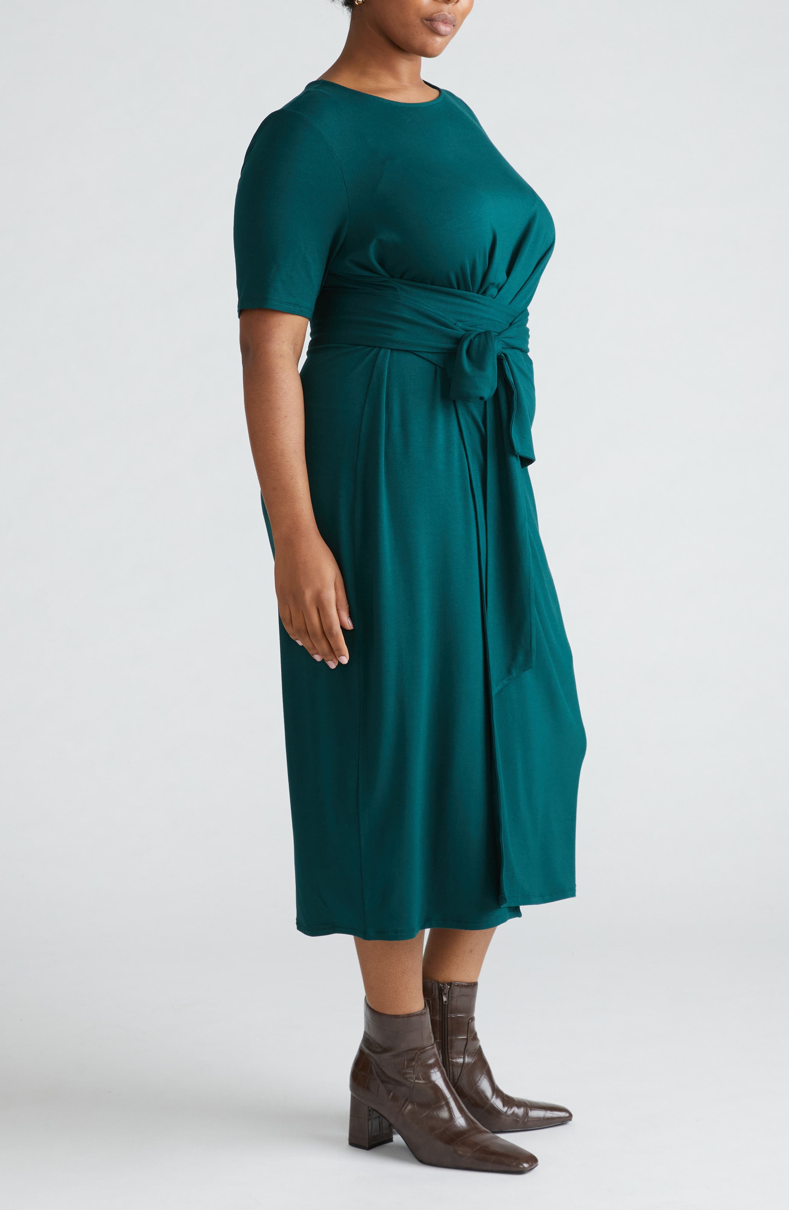 Delilah Tie Waist Midi Dress - image 2