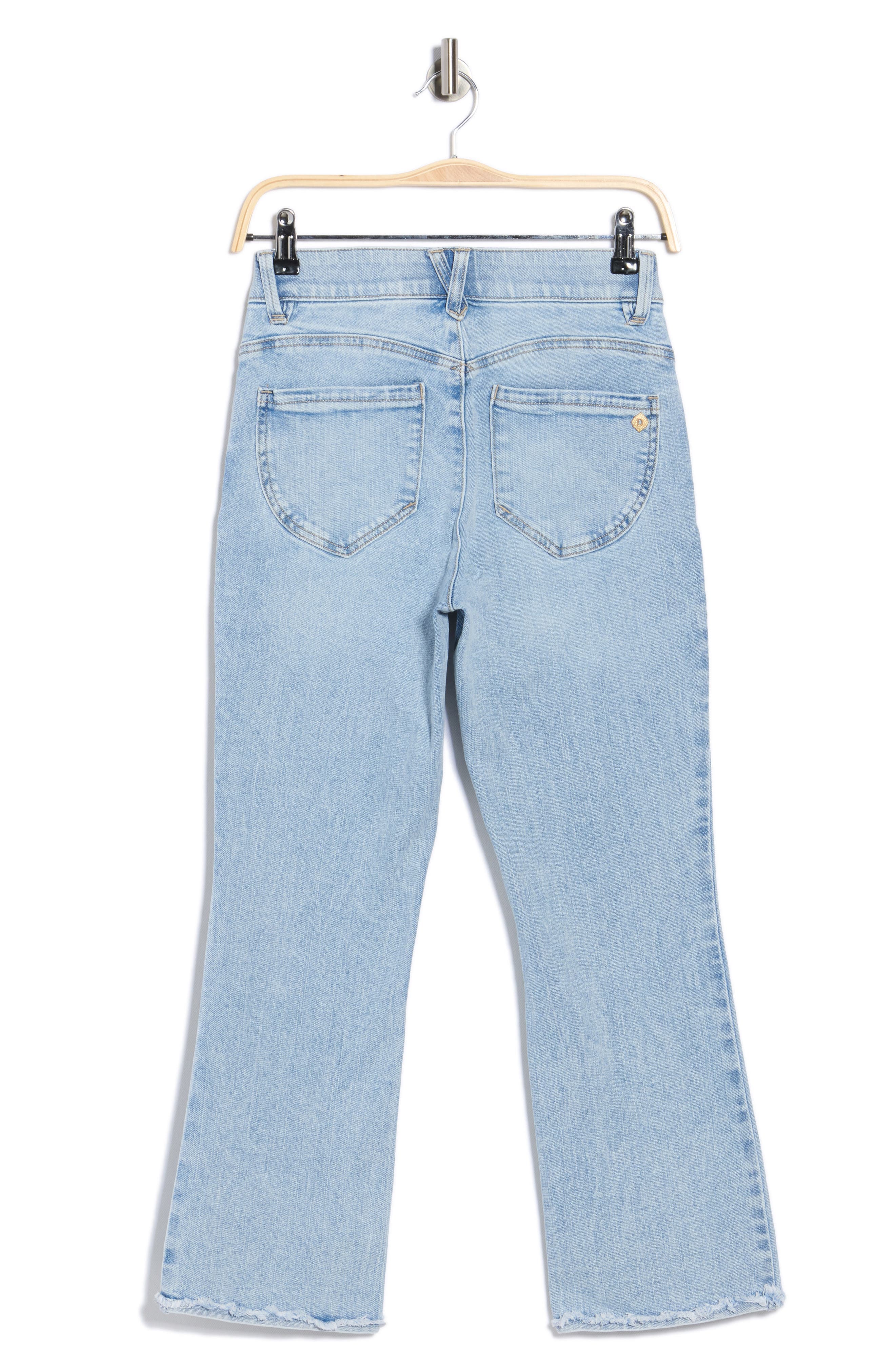 Scallop Hem Crop Flare Jeans - image 2