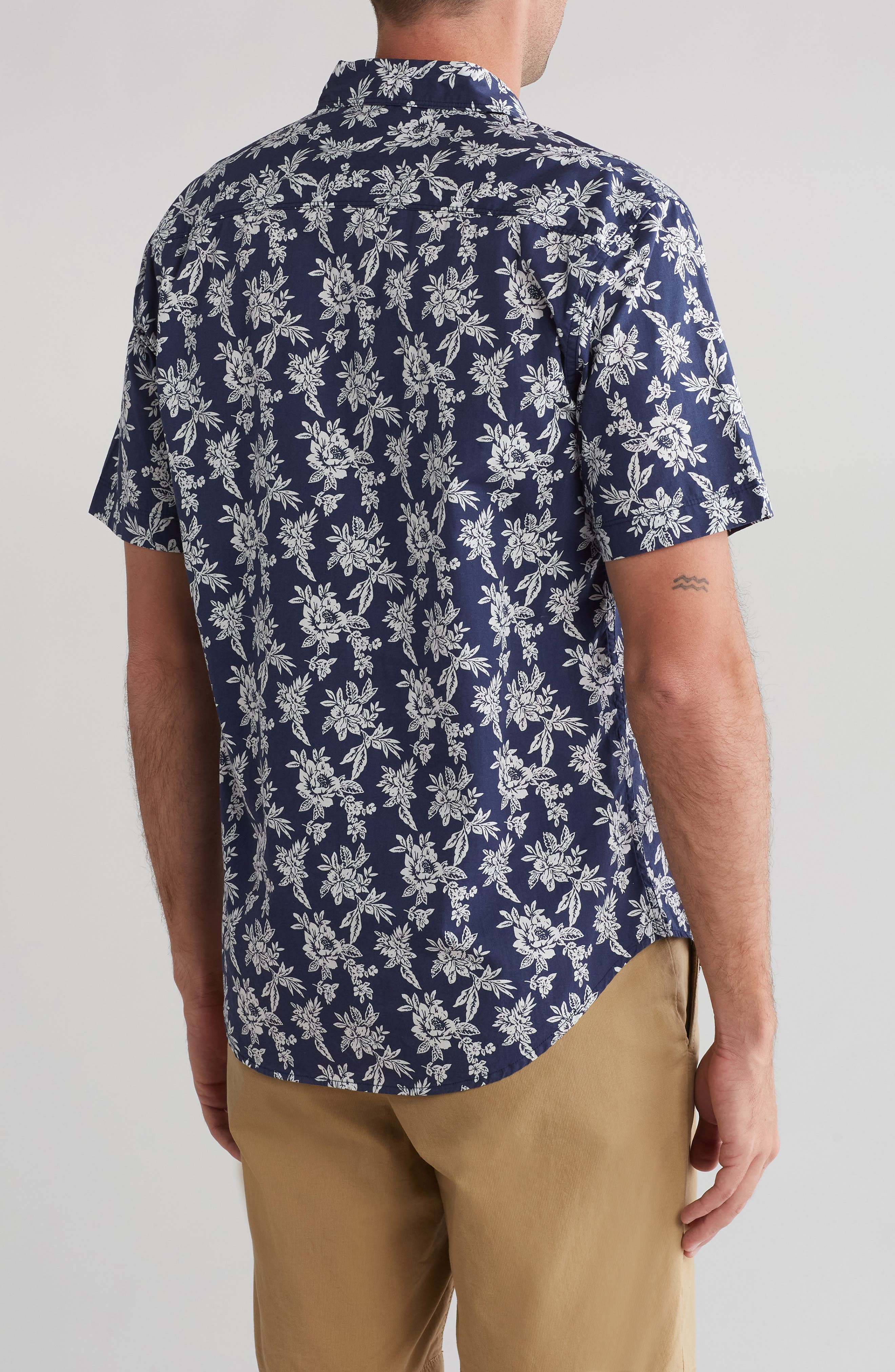 Ashton Floral Cotton Short Sleeve Button-Up Shirt - image 2